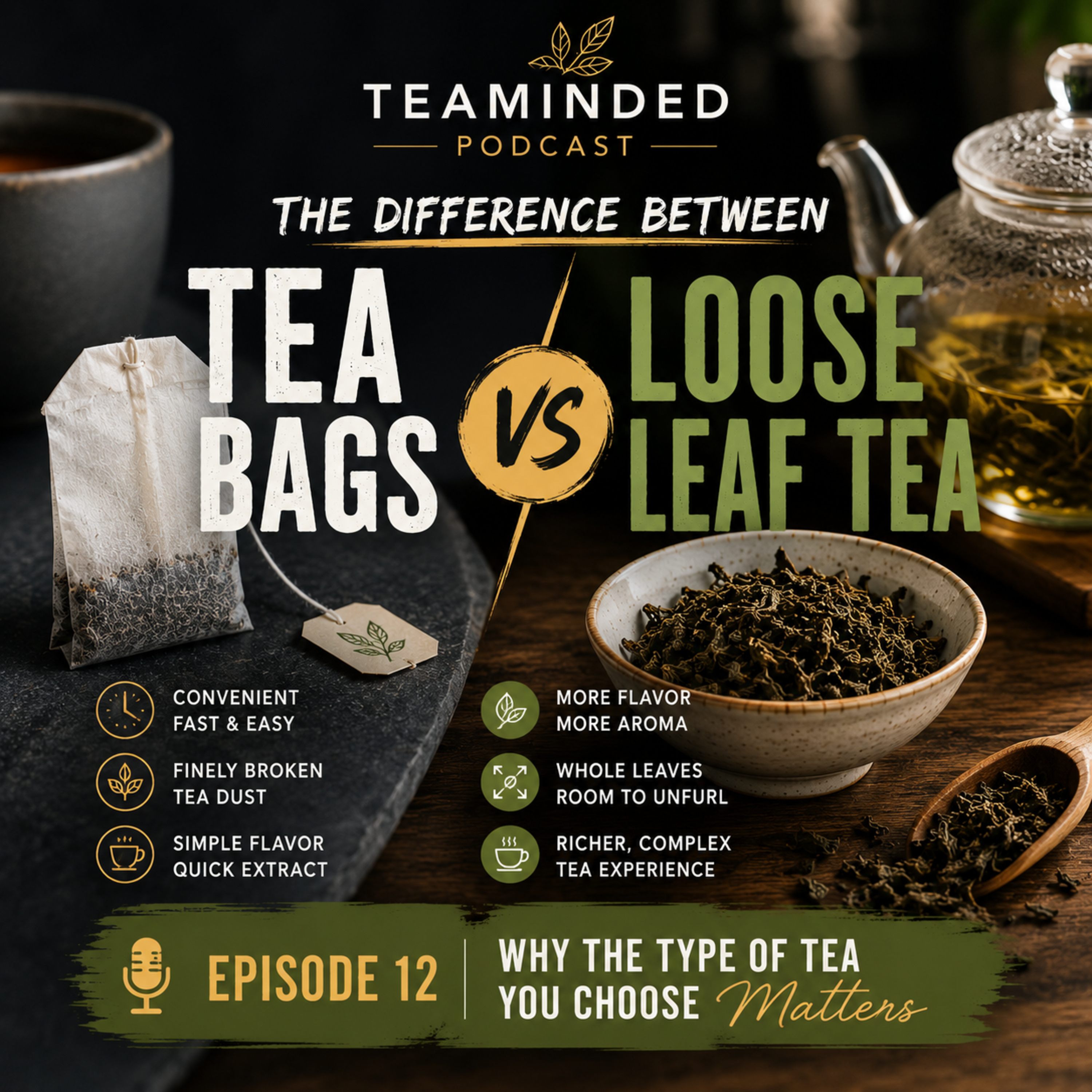 Tea Bags or Loose Leaf Tea? Understanding the Differences episode artwork