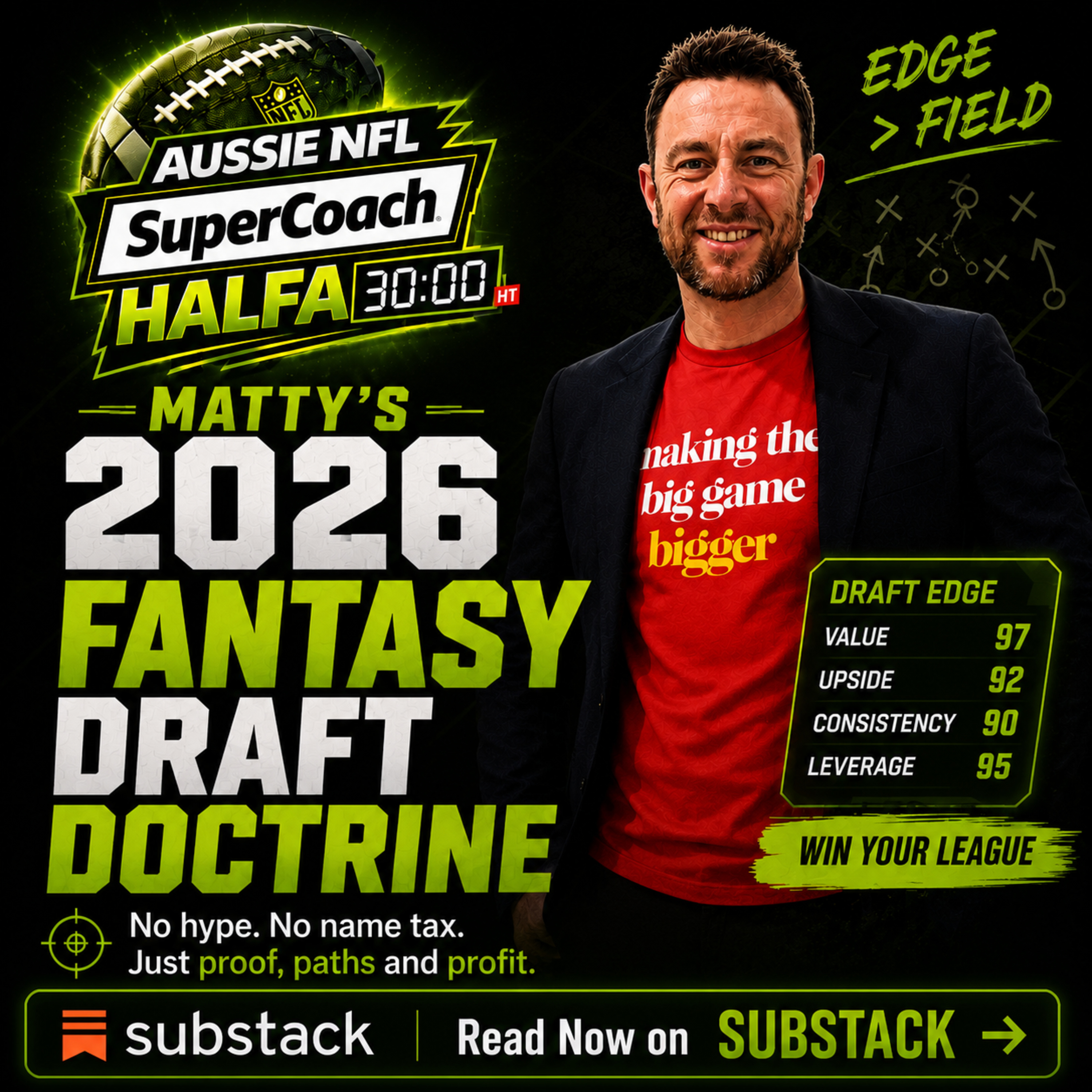 NFL SuperCoach Halfa: Matty's 2026 Fantasy Draft Doctrine episode artwork