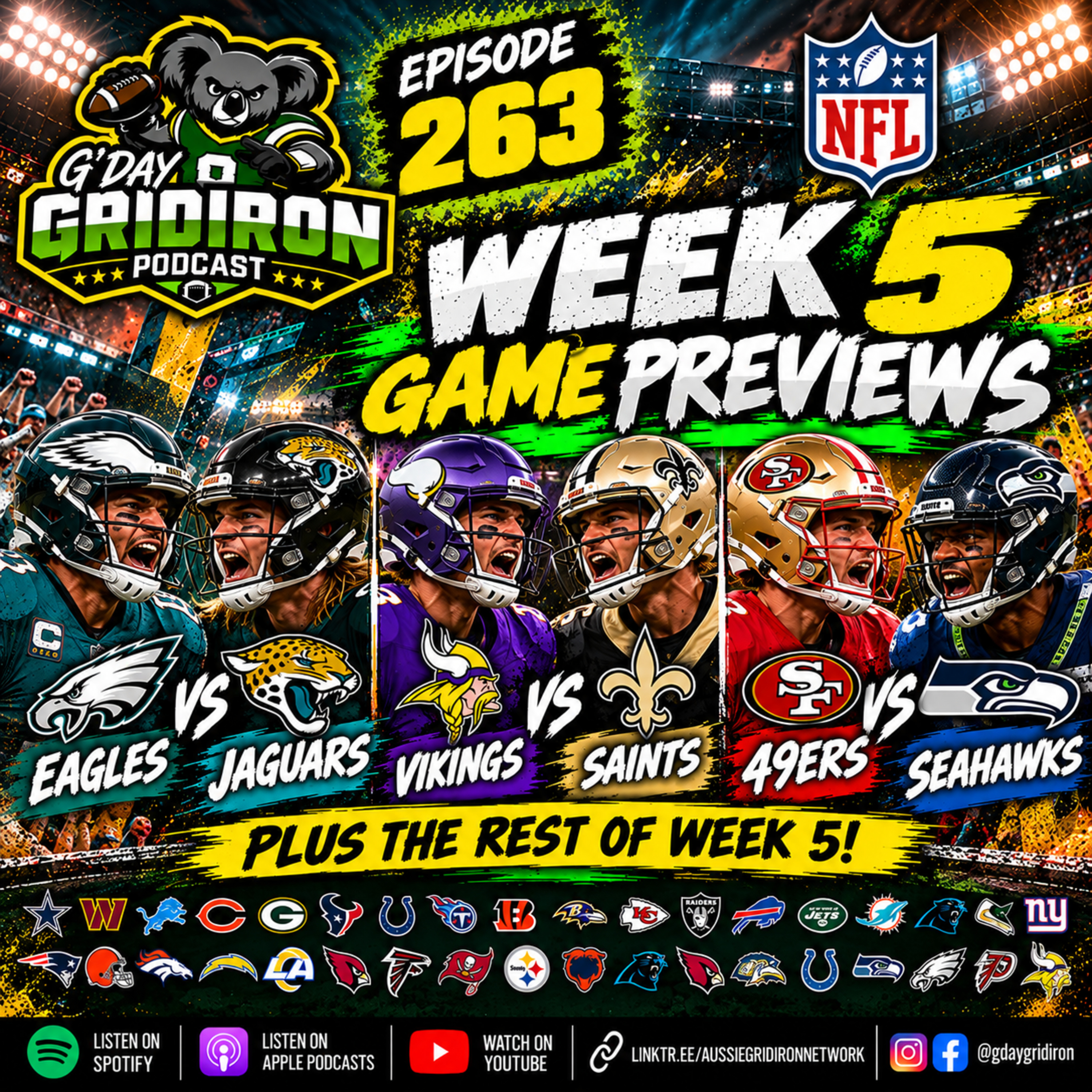 Gday Gridiron - Week 5 Previews episode artwork