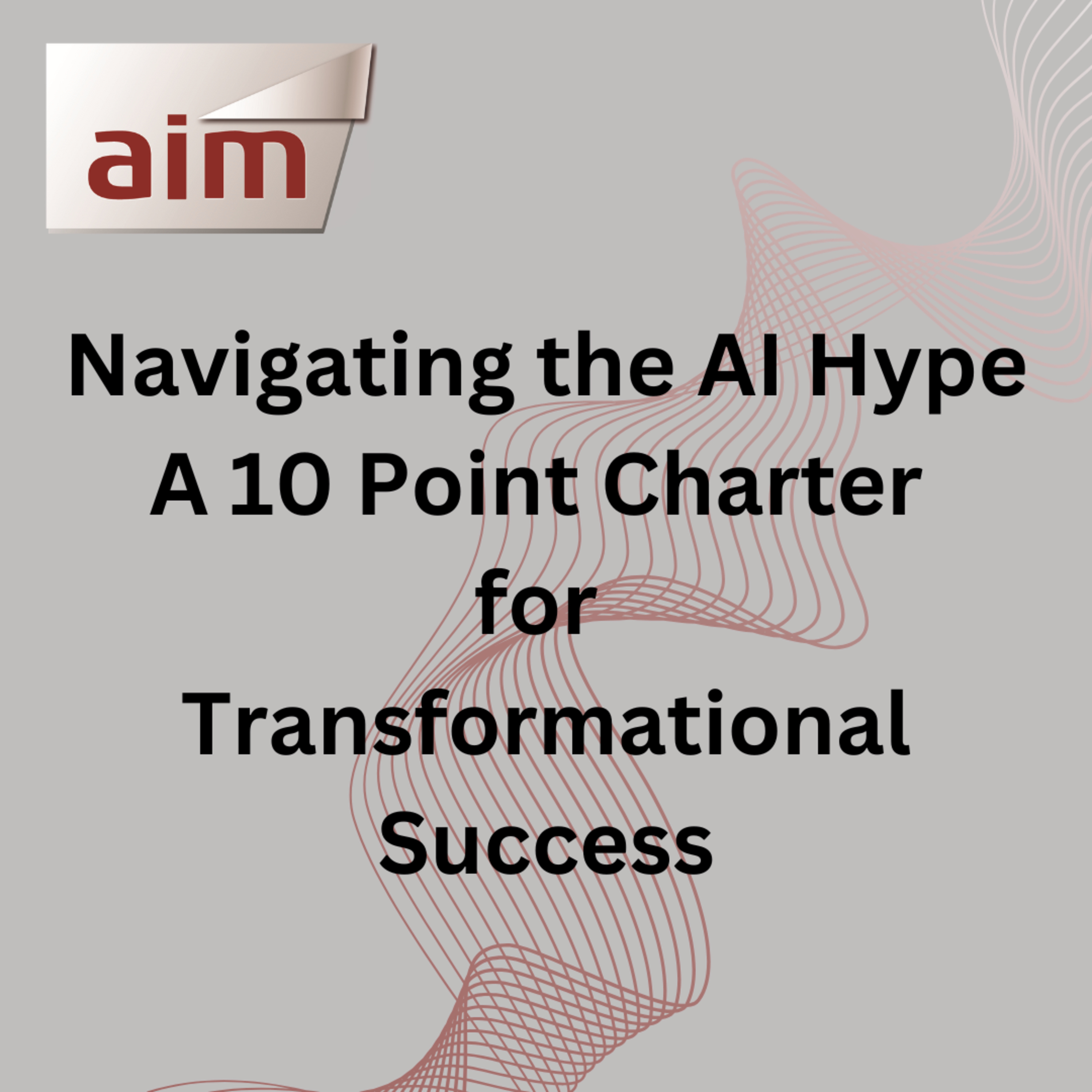 Navigating the AI Hype: A 10 Point Charter for Transformational Success episode artwork