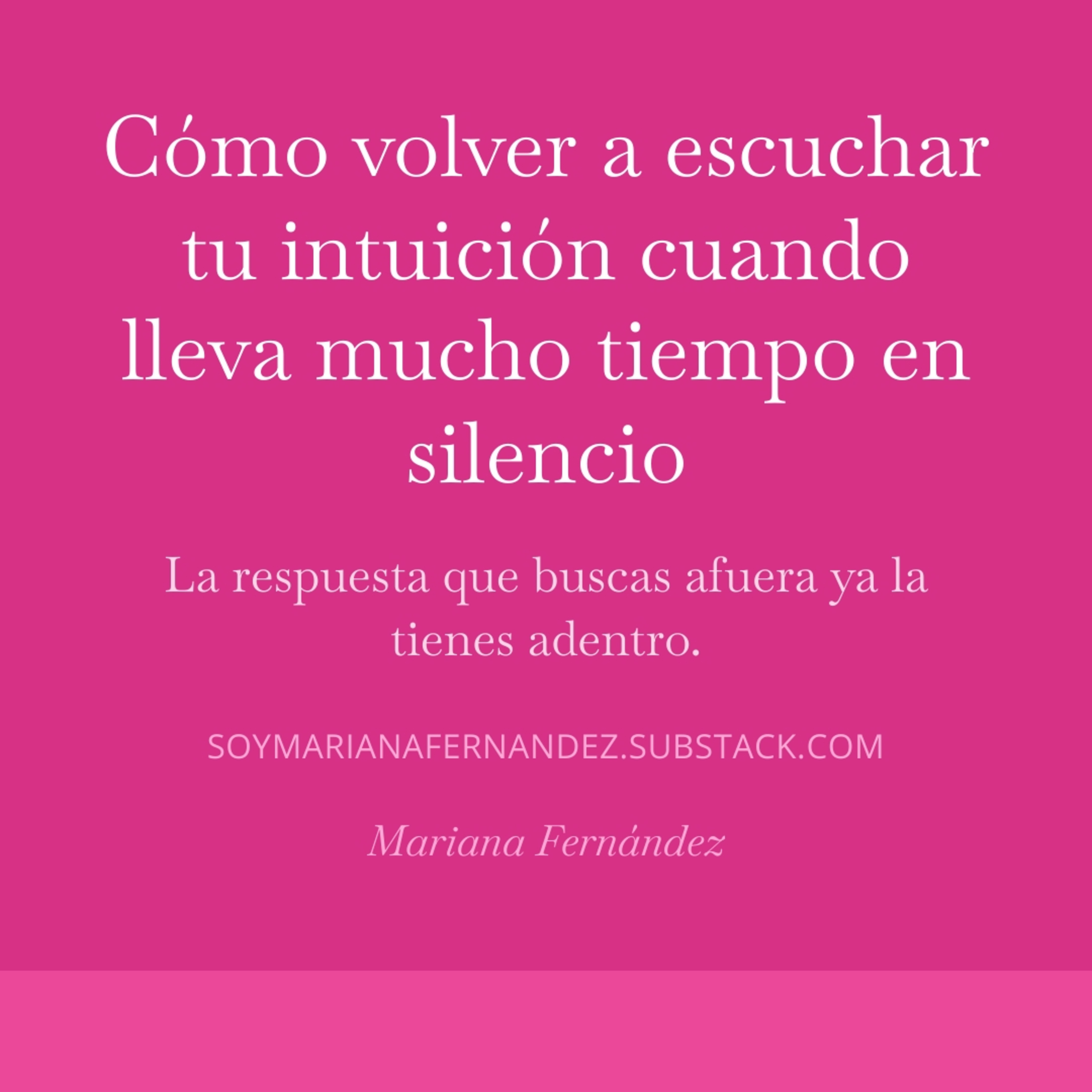Ep.84 Cómo volver a escuchar tu intuición cuando lleva mucho tiempo en silencio episode artwork