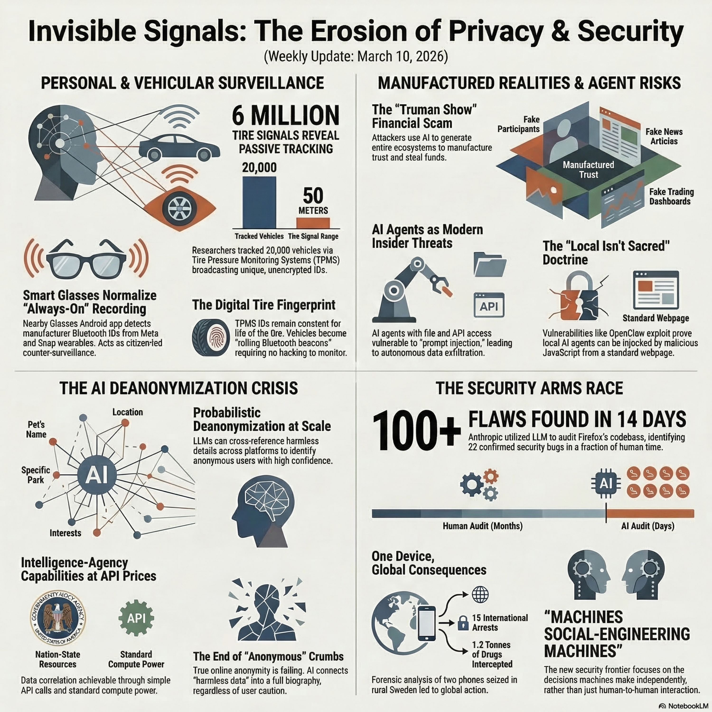 Ep 282. Deep Dive. Invisible Signals and the IT Privacy and Security Weekly Update for the Week ending March 10th 2026.