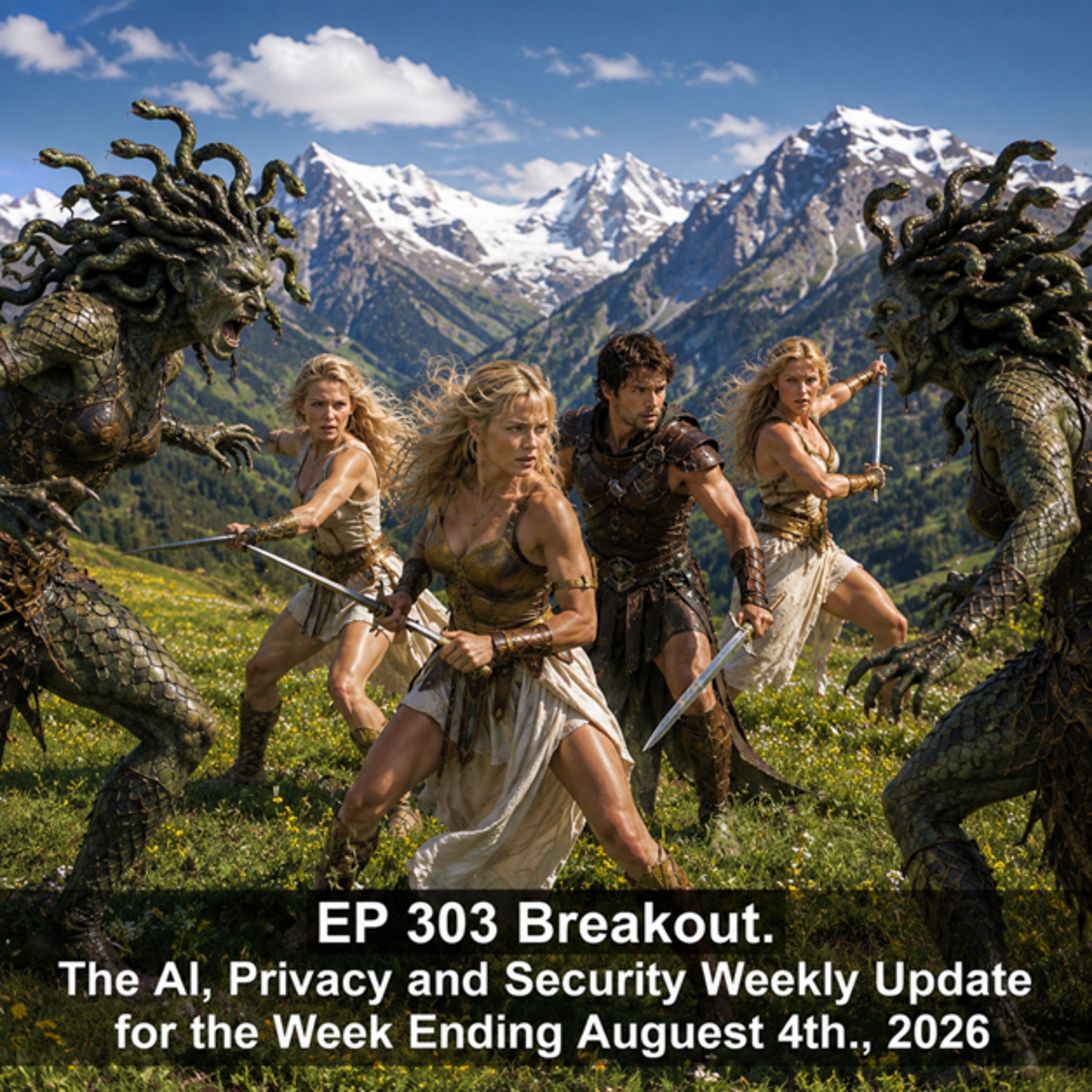 EP 303. Gorgones. Deep Dive. The AI, Privacy, and Security Weekly Update for the week ending August 3, 2026. episode artwork