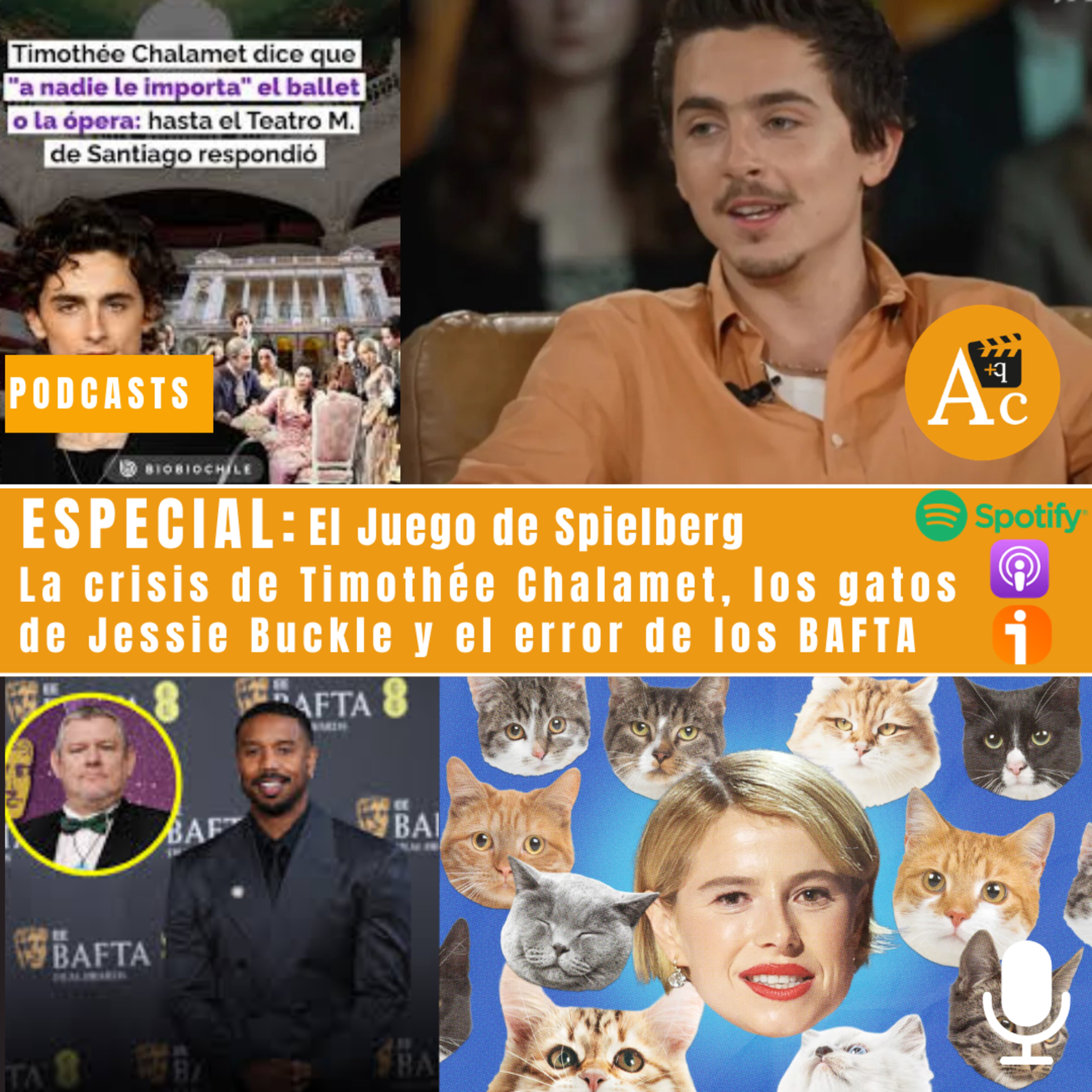 Oscars 2026: La crisis de Timothée Chalamet, los gatos de Jessie Buckle y el error de los BAFTA episode artwork