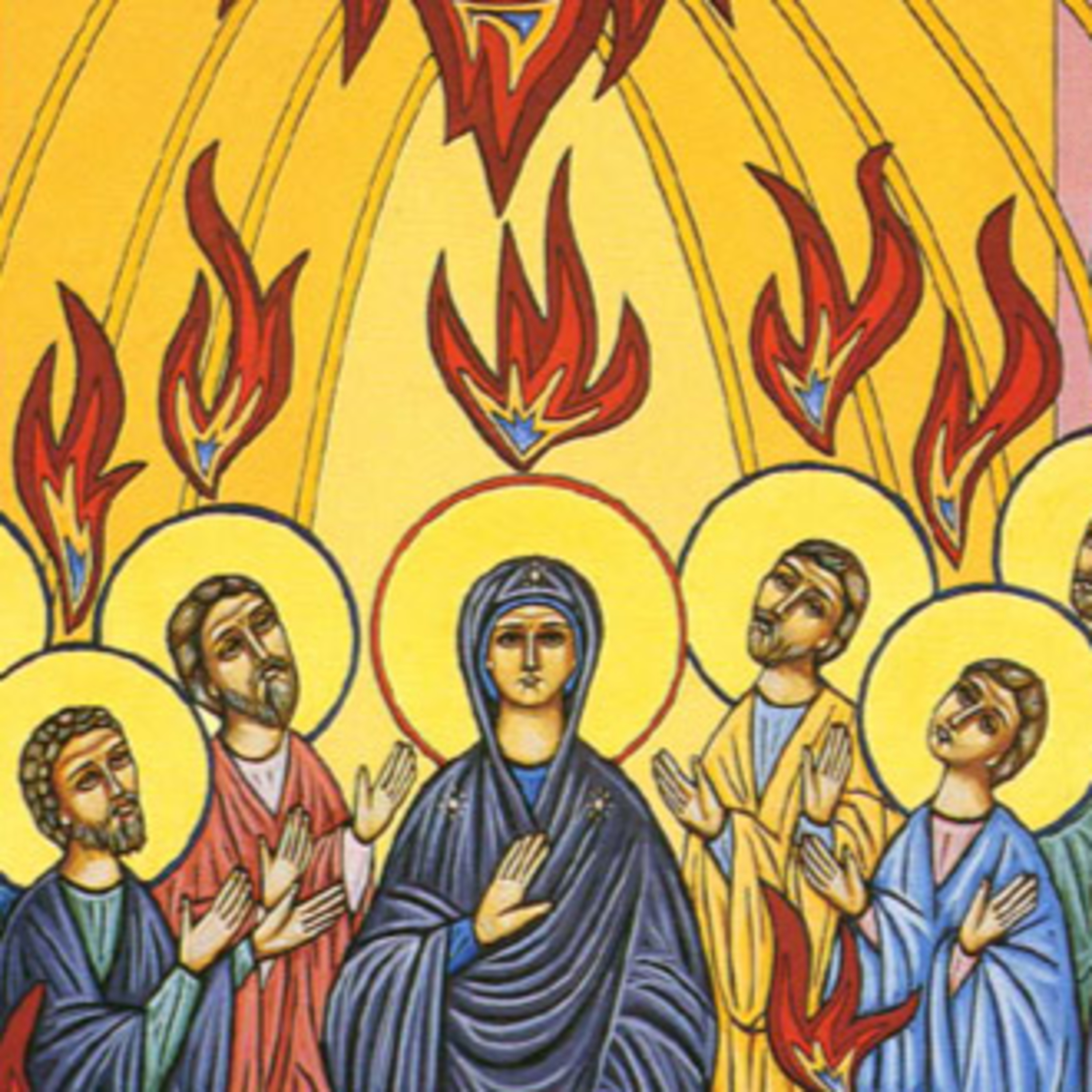 Para rezar o Evangelho da Solenidade litúrgica de Pentecostes (2026). episode artwork