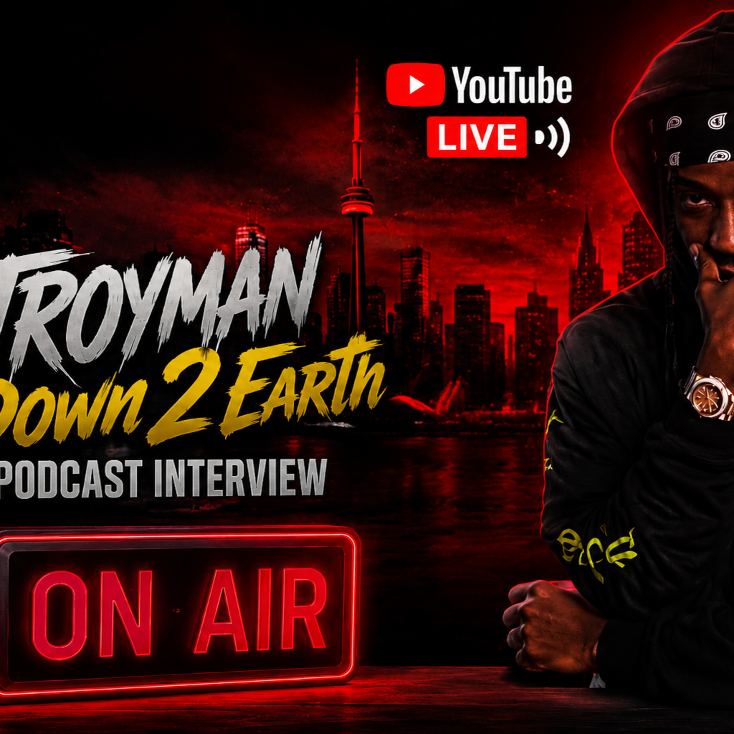 Troyman Down 2 Earth podcast interview  episode artwork