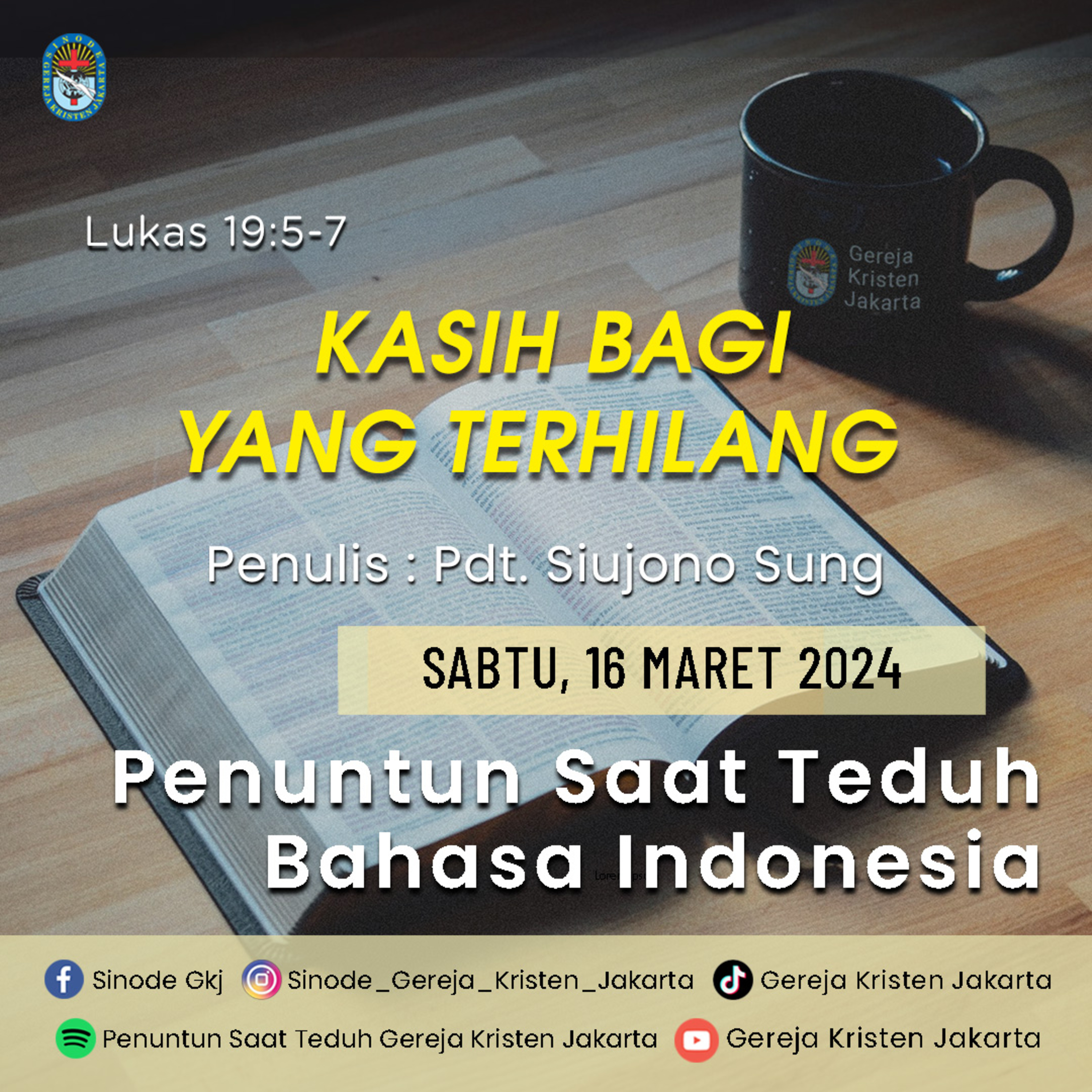 Penuntun Saat Teduh Gereja Kristen Jakarta