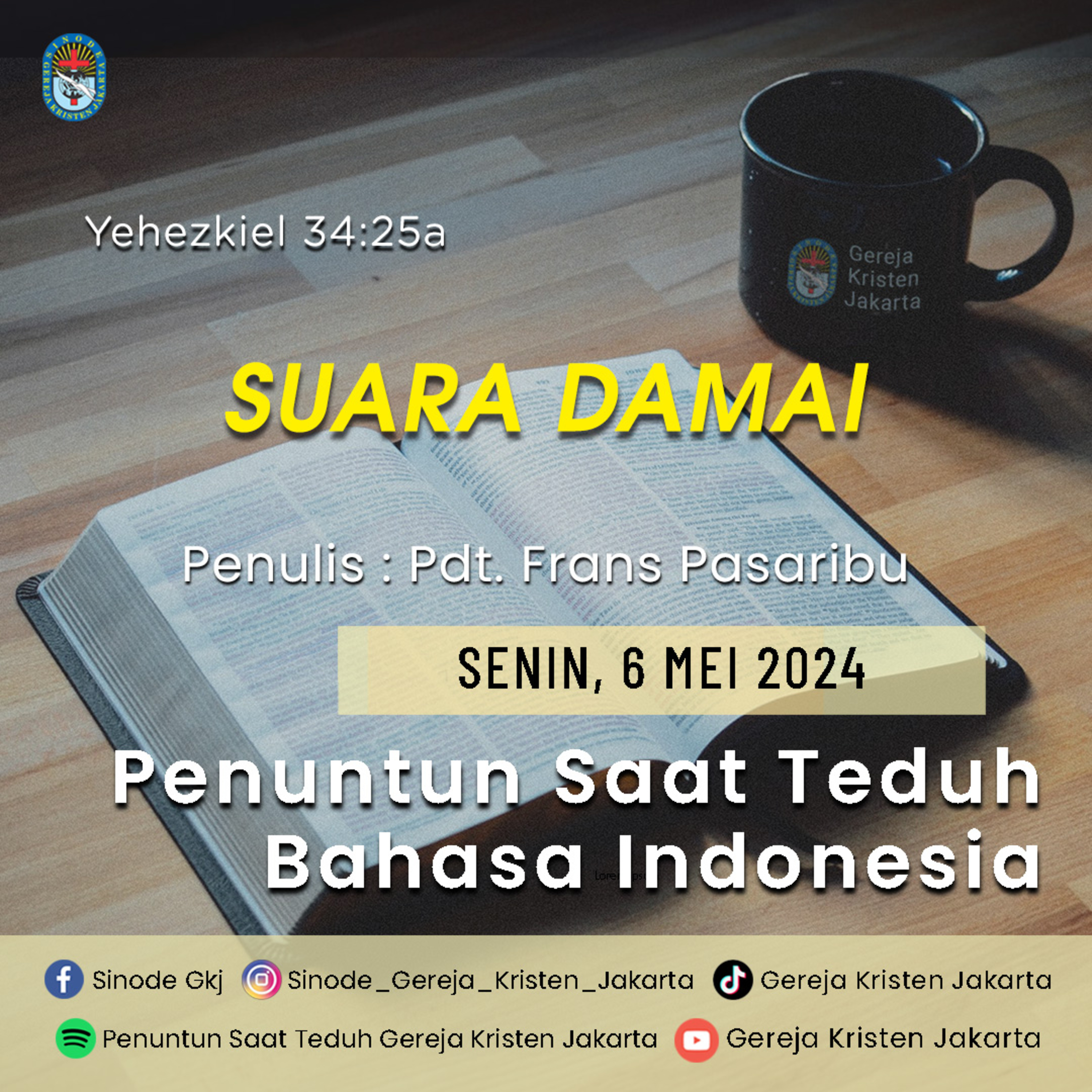 Penuntun Saat Teduh Gereja Kristen Jakarta