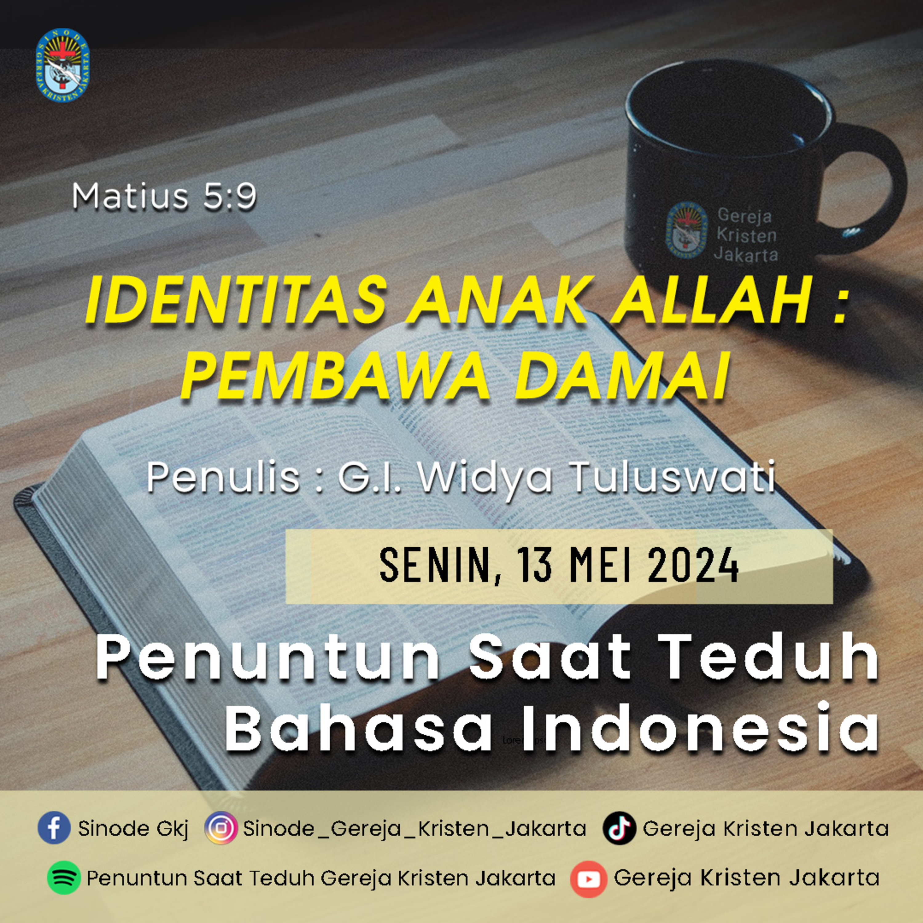 Penuntun Saat Teduh Gereja Kristen Jakarta