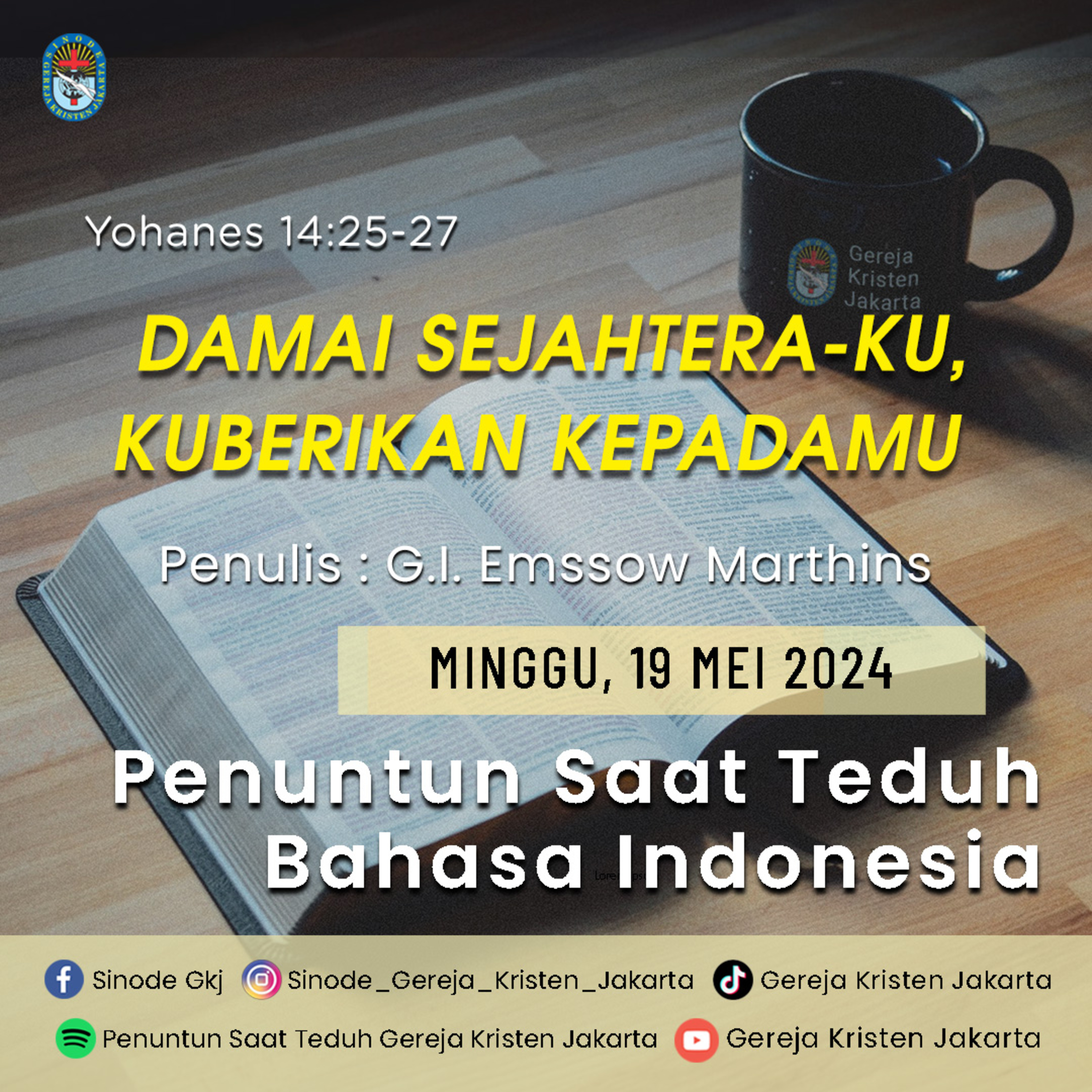 Penuntun Saat Teduh Gereja Kristen Jakarta