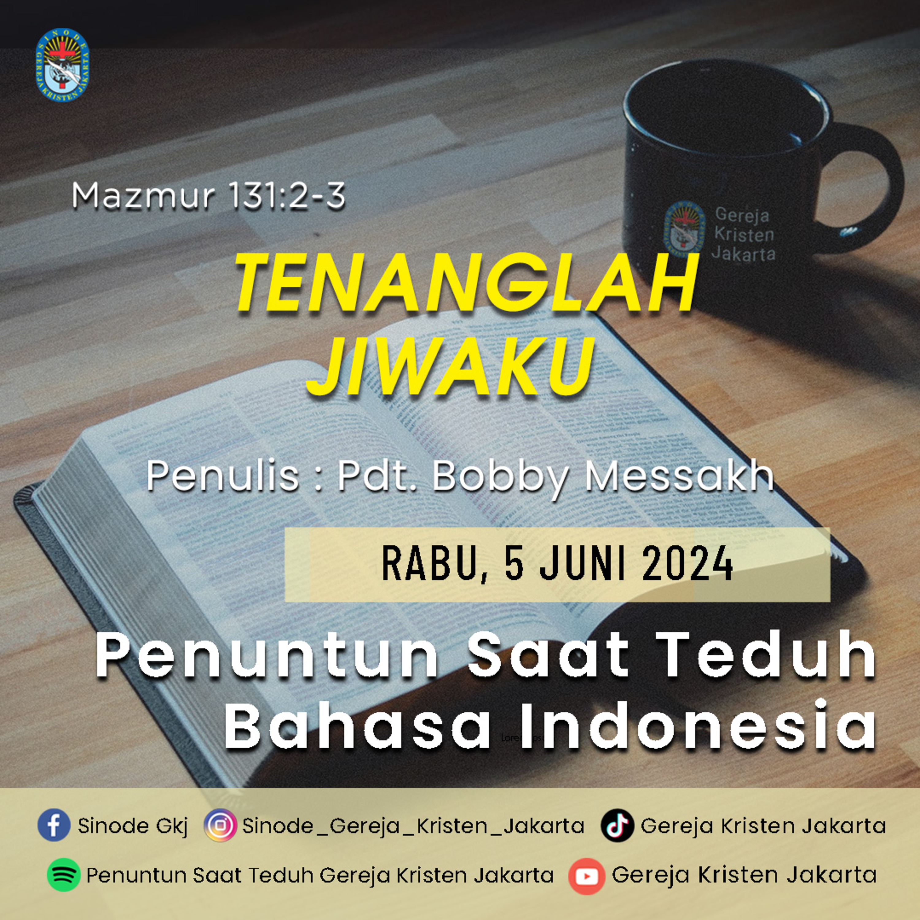 Penuntun Saat Teduh Gereja Kristen Jakarta