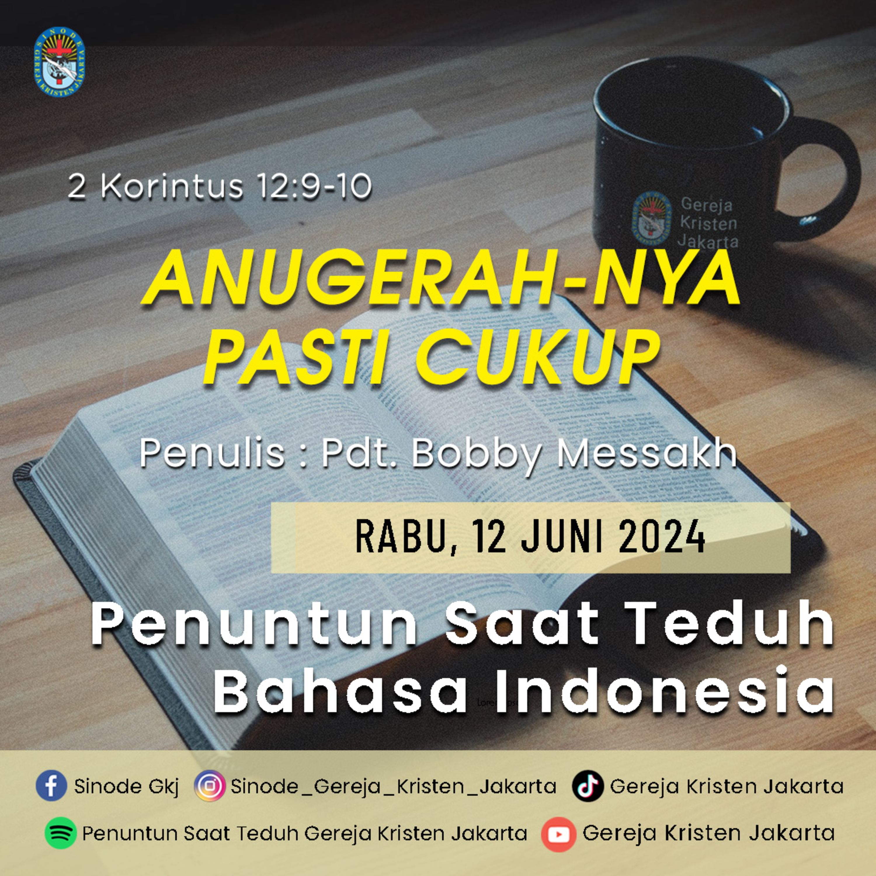 Penuntun Saat Teduh Gereja Kristen Jakarta