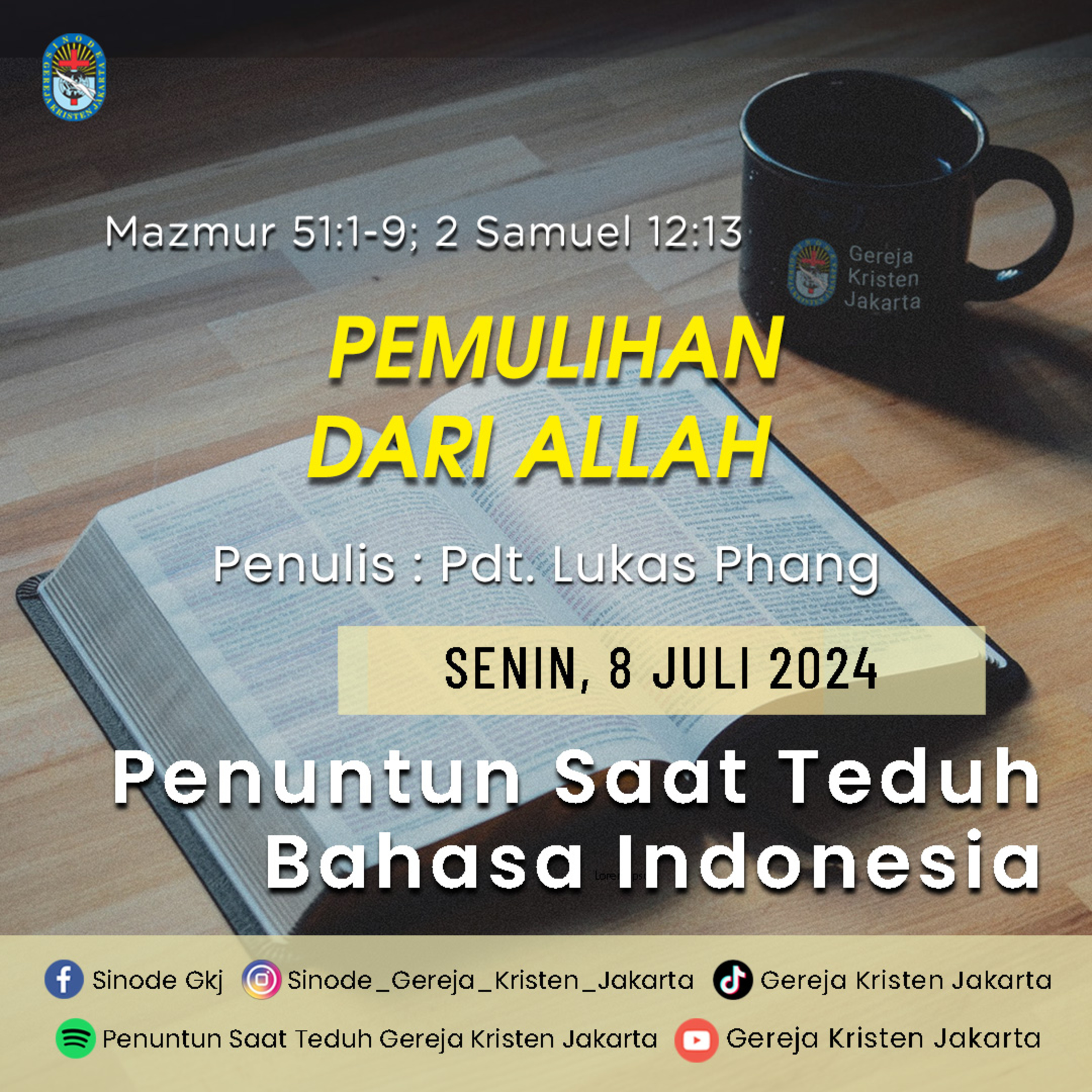 Penuntun Saat Teduh Gereja Kristen Jakarta