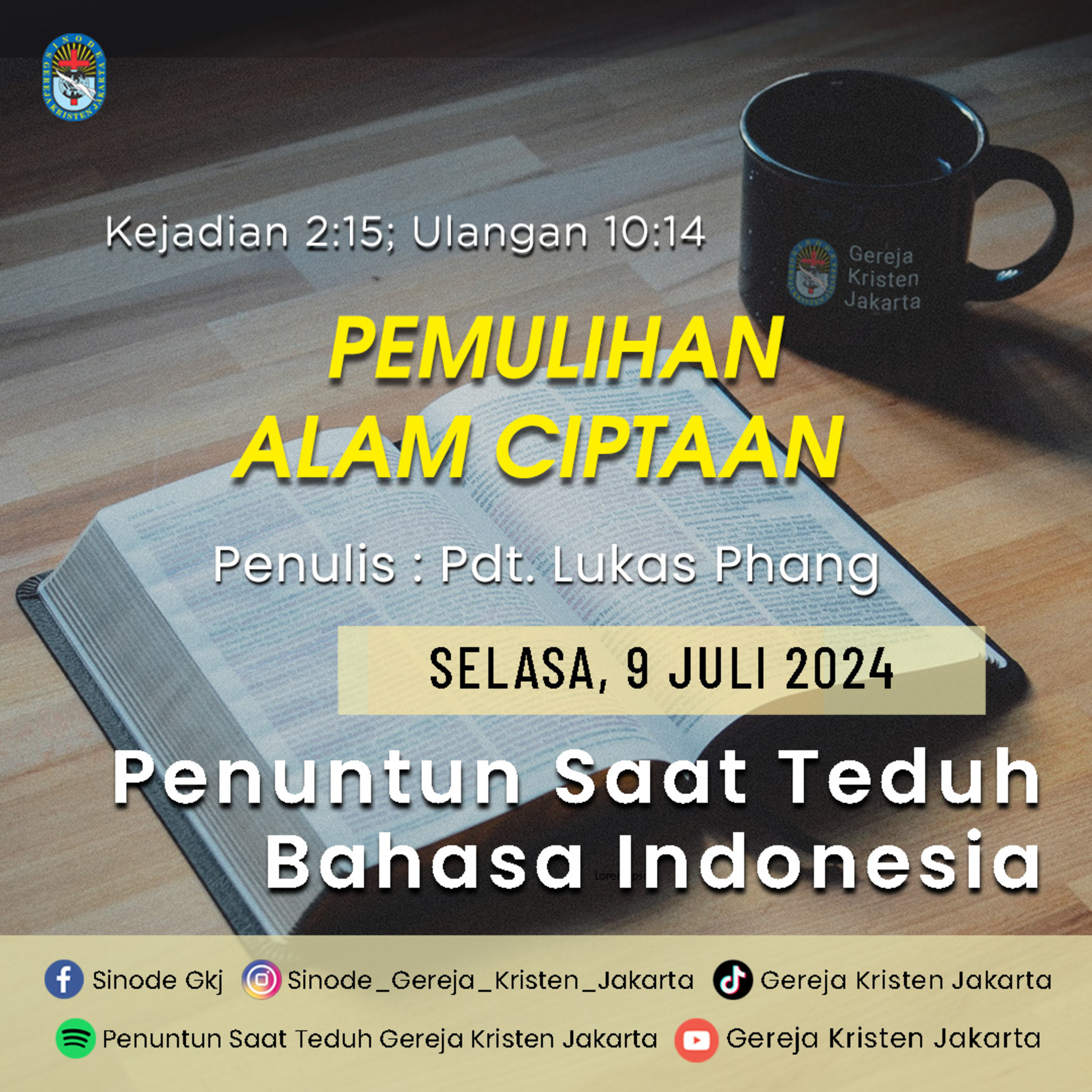 Penuntun Saat Teduh Gereja Kristen Jakarta