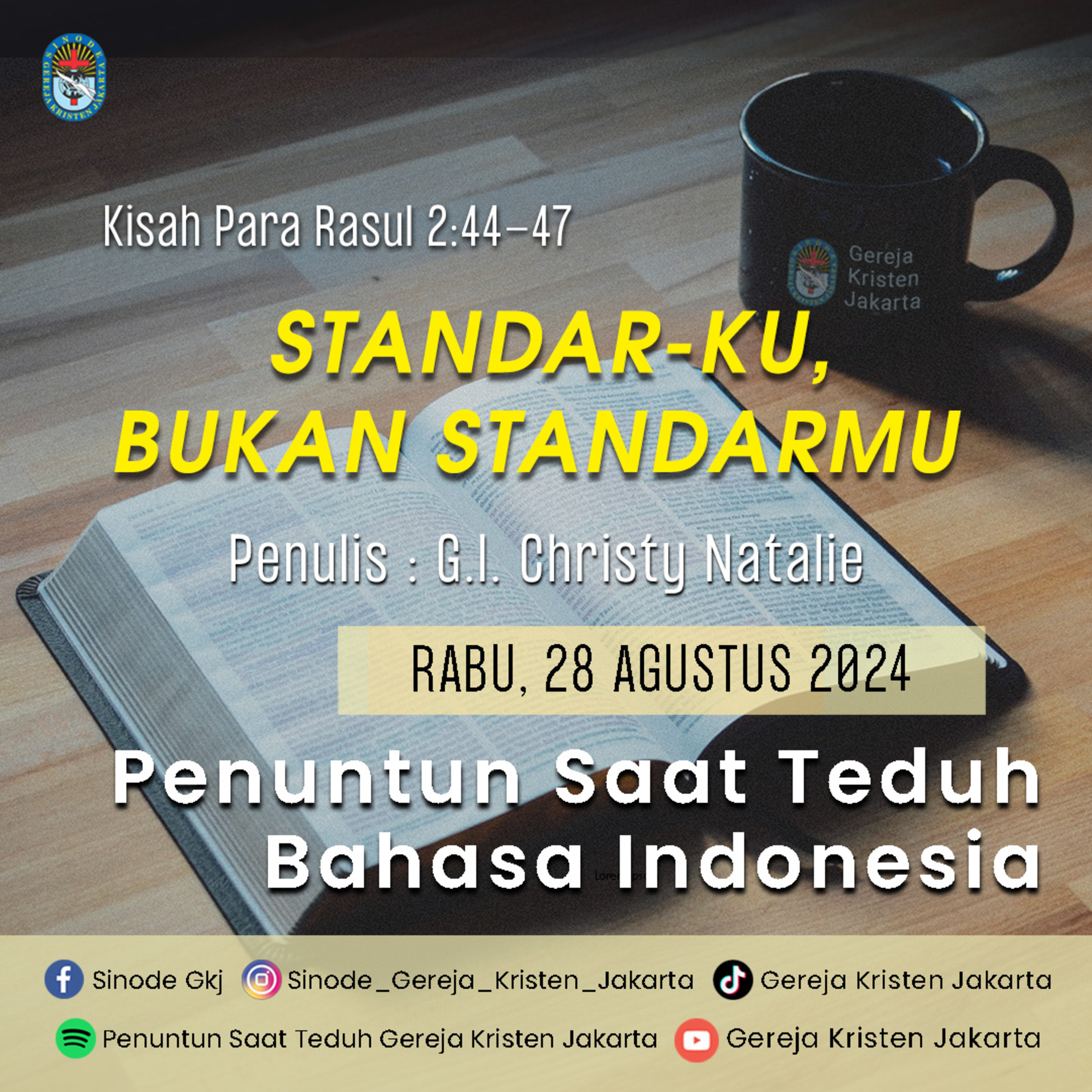 Penuntun Saat Teduh Gereja Kristen Jakarta