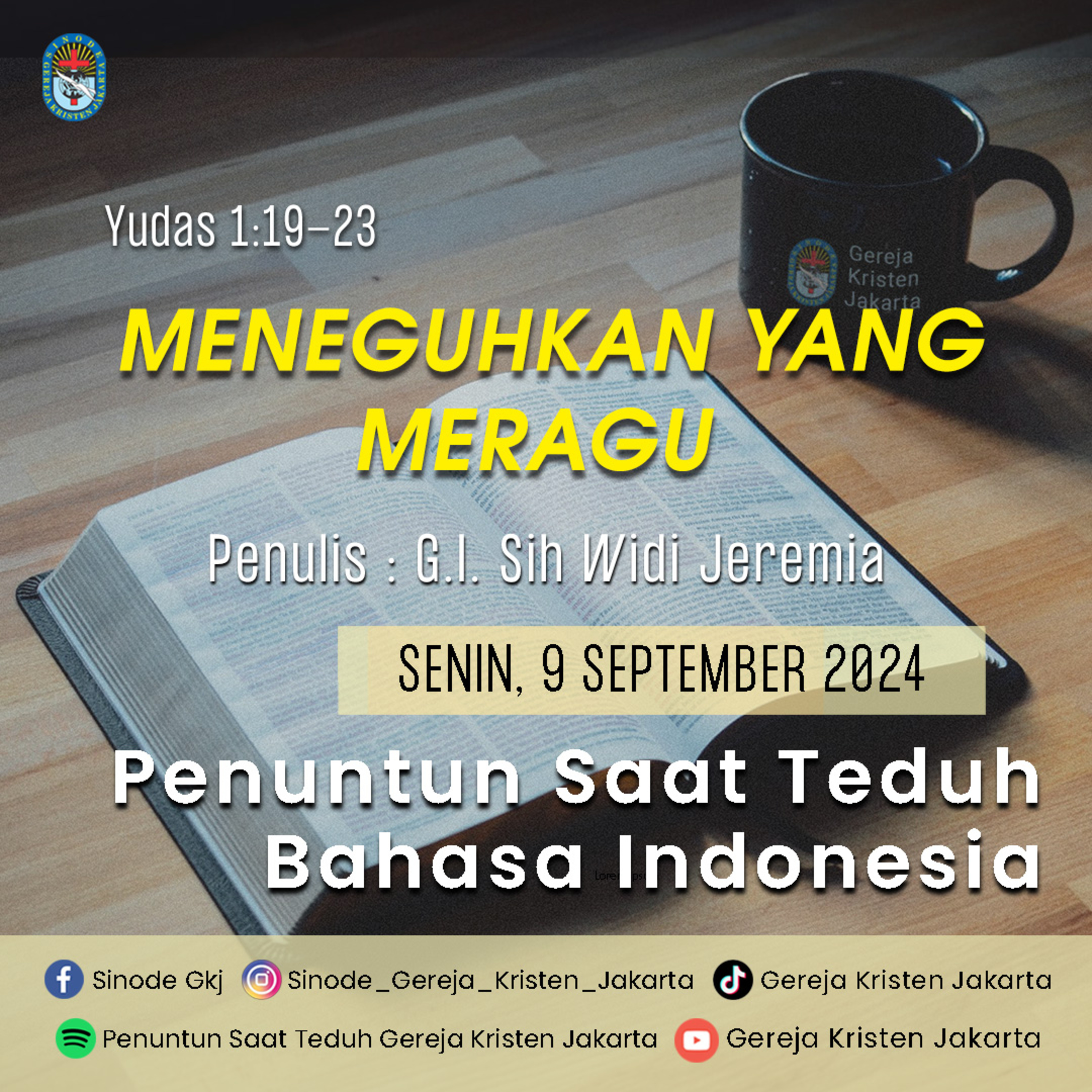 Penuntun Saat Teduh Gereja Kristen Jakarta