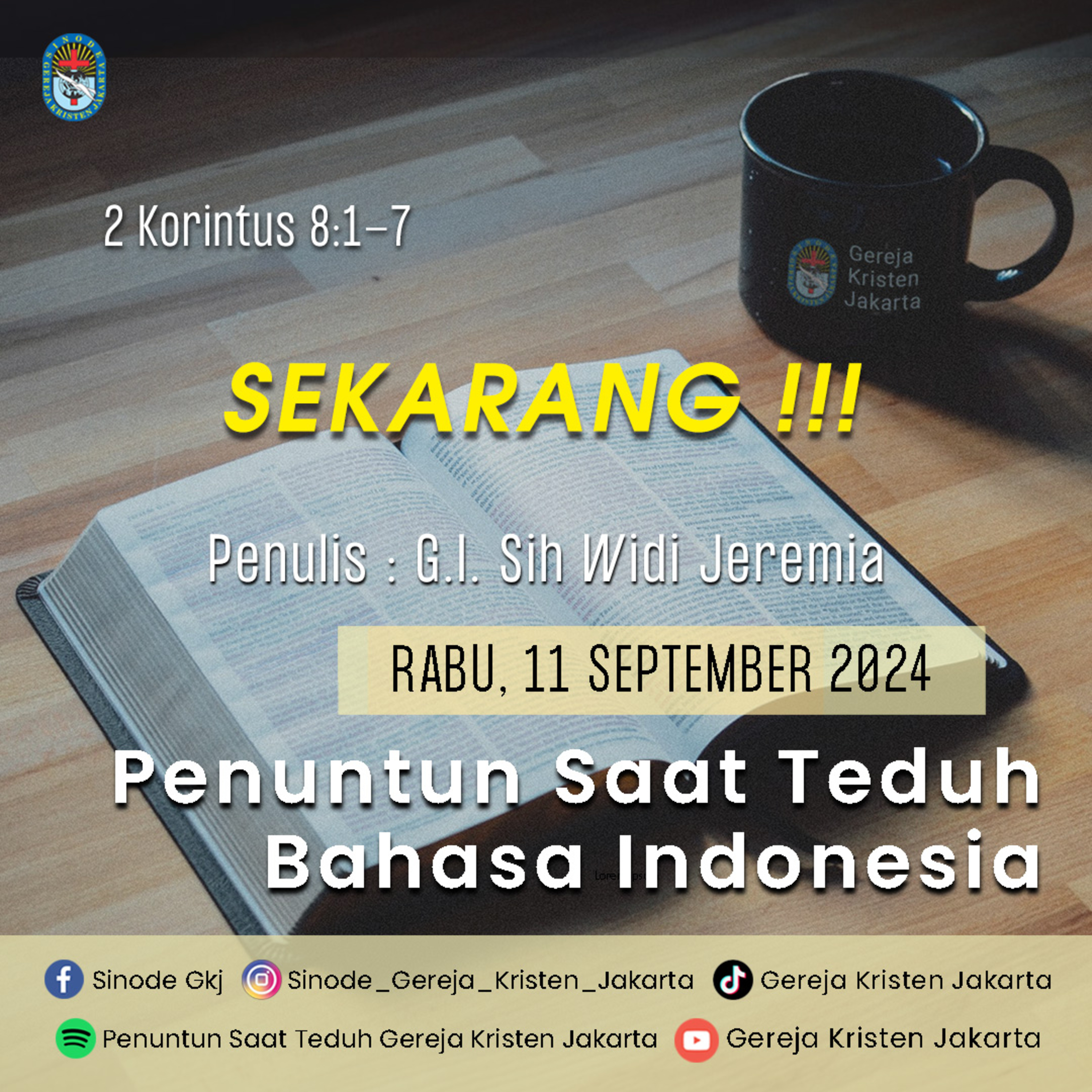 Penuntun Saat Teduh Gereja Kristen Jakarta