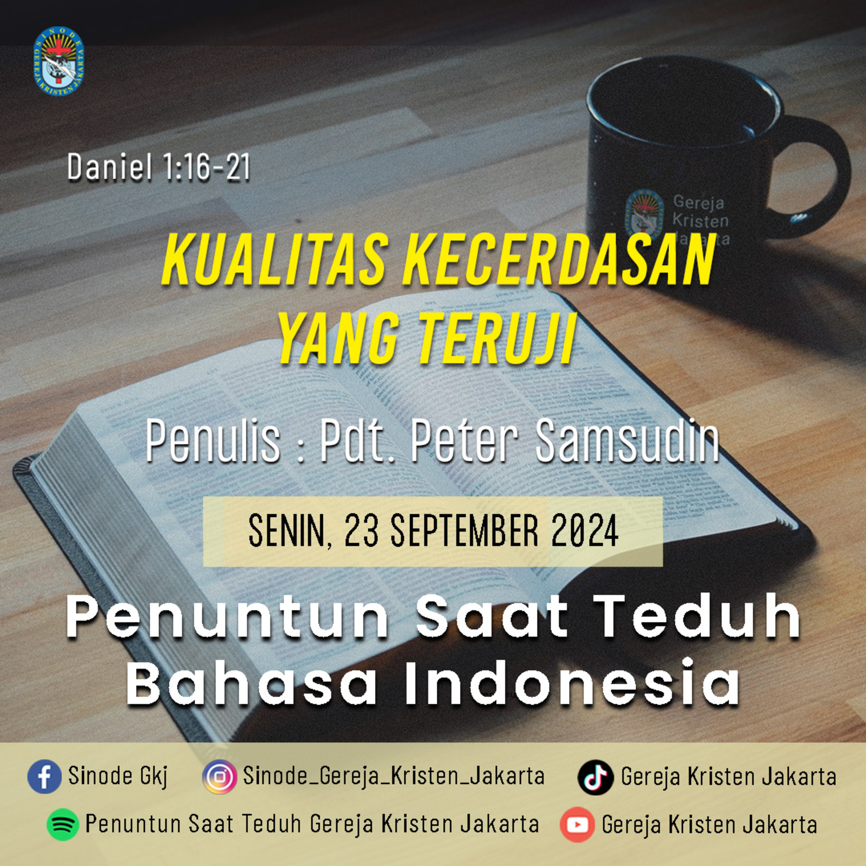 Penuntun Saat Teduh Gereja Kristen Jakarta