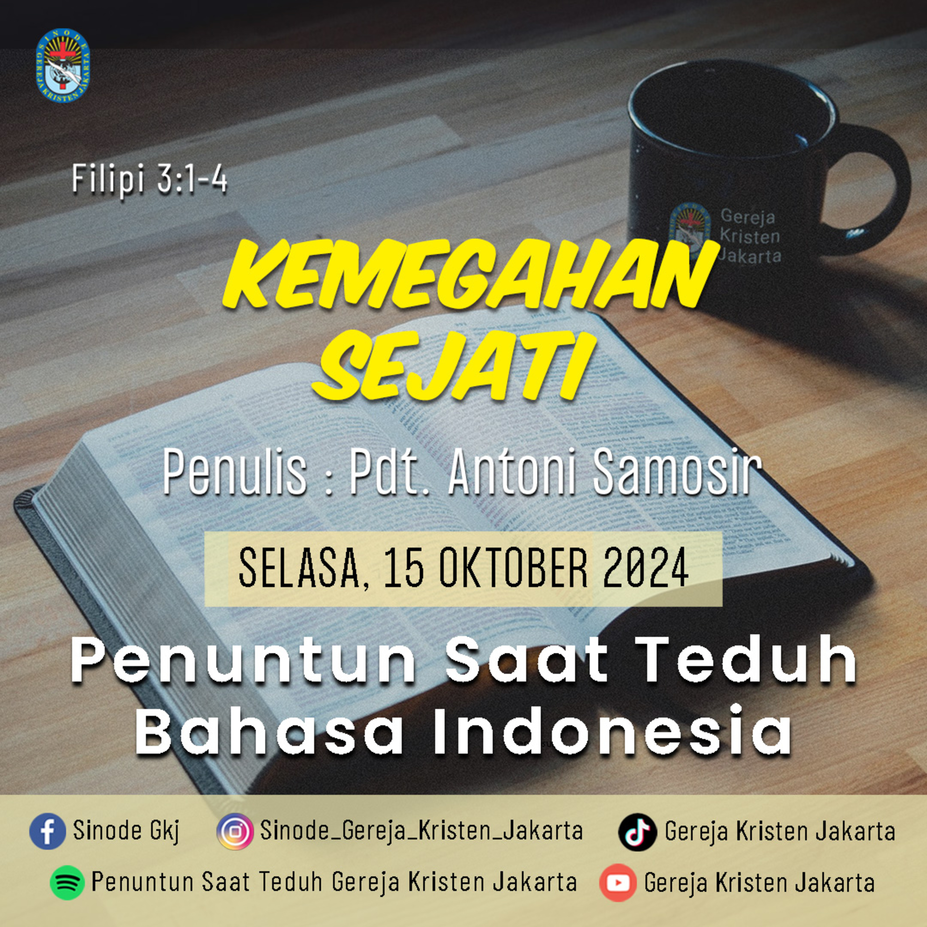 Penuntun Saat Teduh Gereja Kristen Jakarta