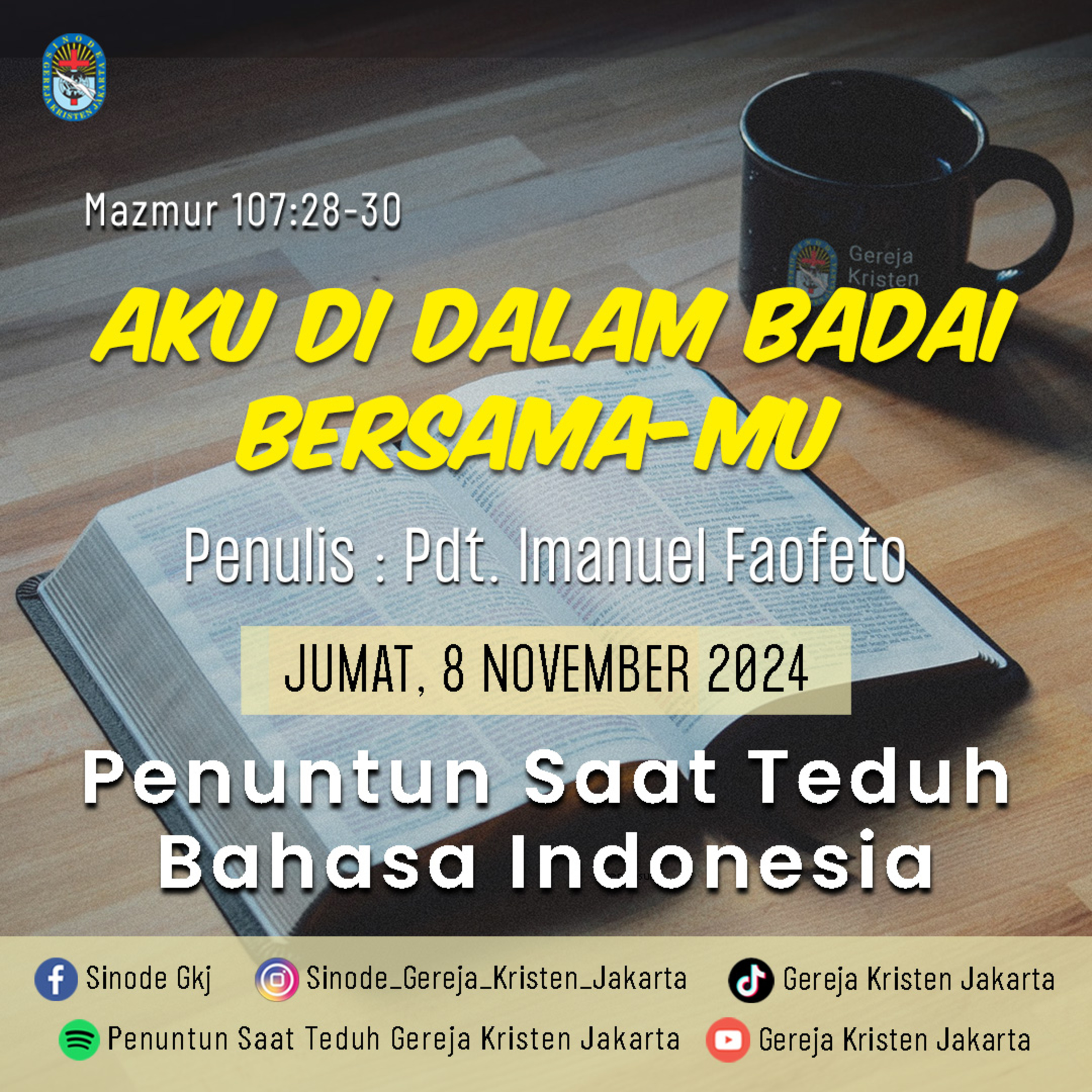 Penuntun Saat Teduh Gereja Kristen Jakarta