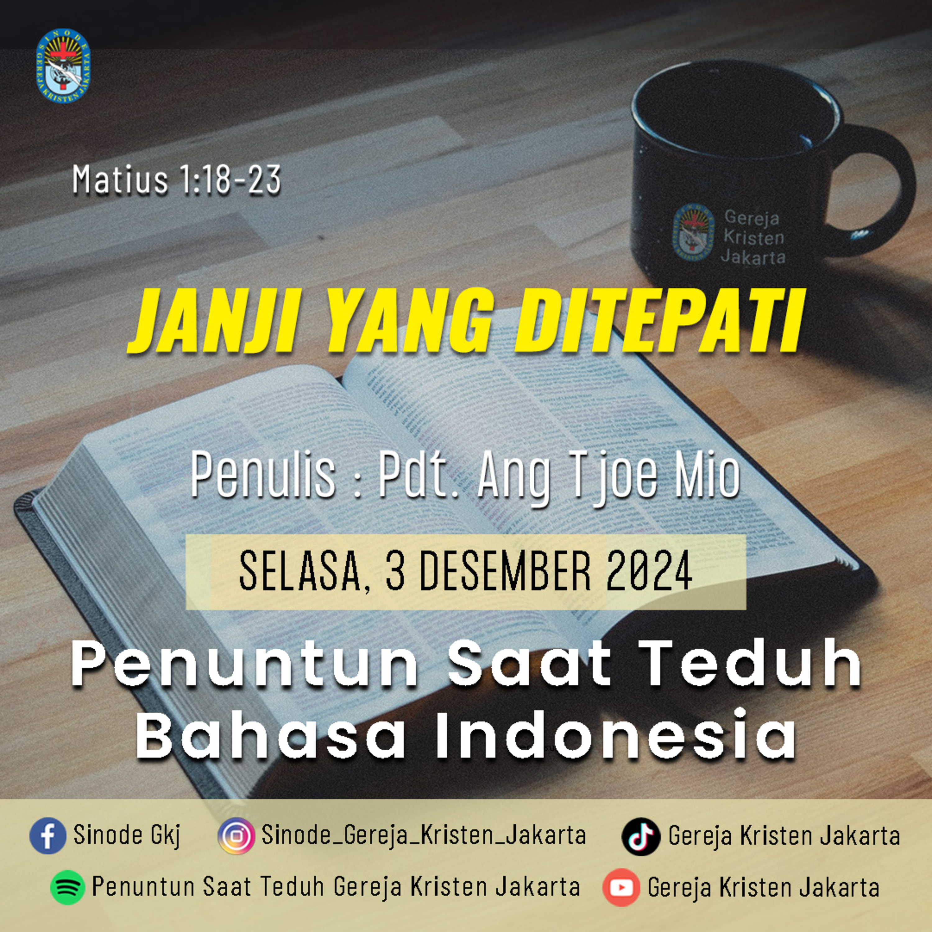 Penuntun Saat Teduh Gereja Kristen Jakarta