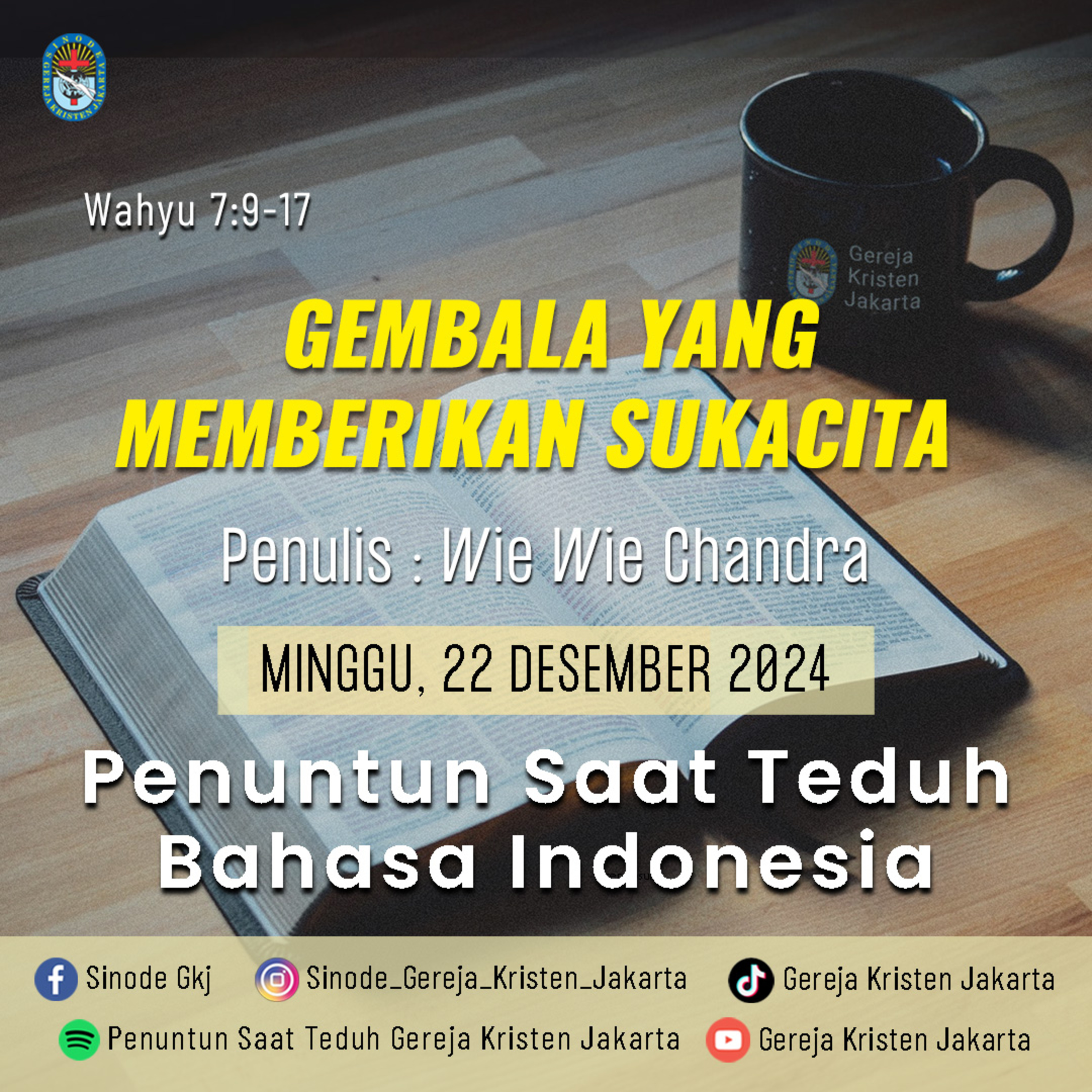 Penuntun Saat Teduh Gereja Kristen Jakarta