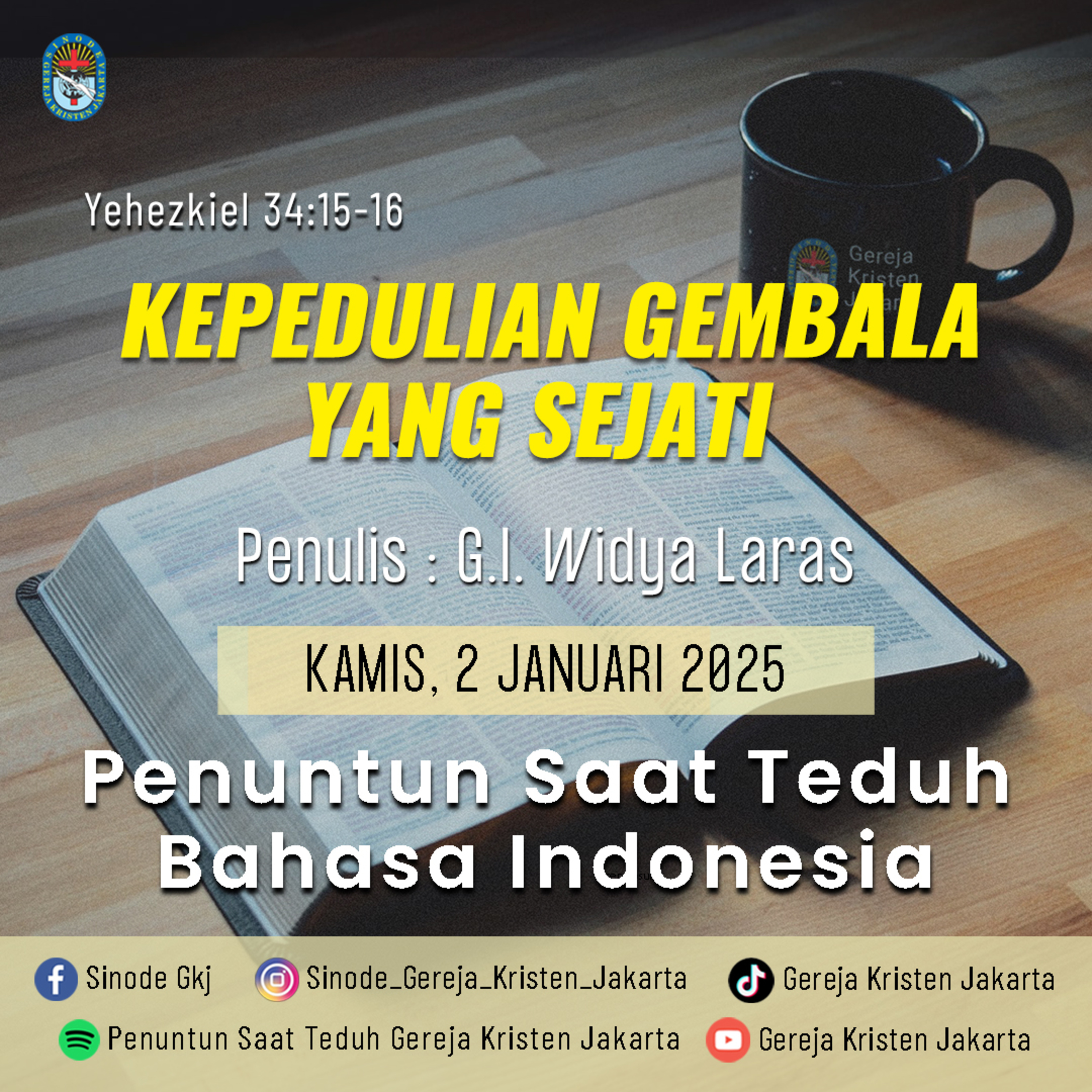 Penuntun Saat Teduh Gereja Kristen Jakarta