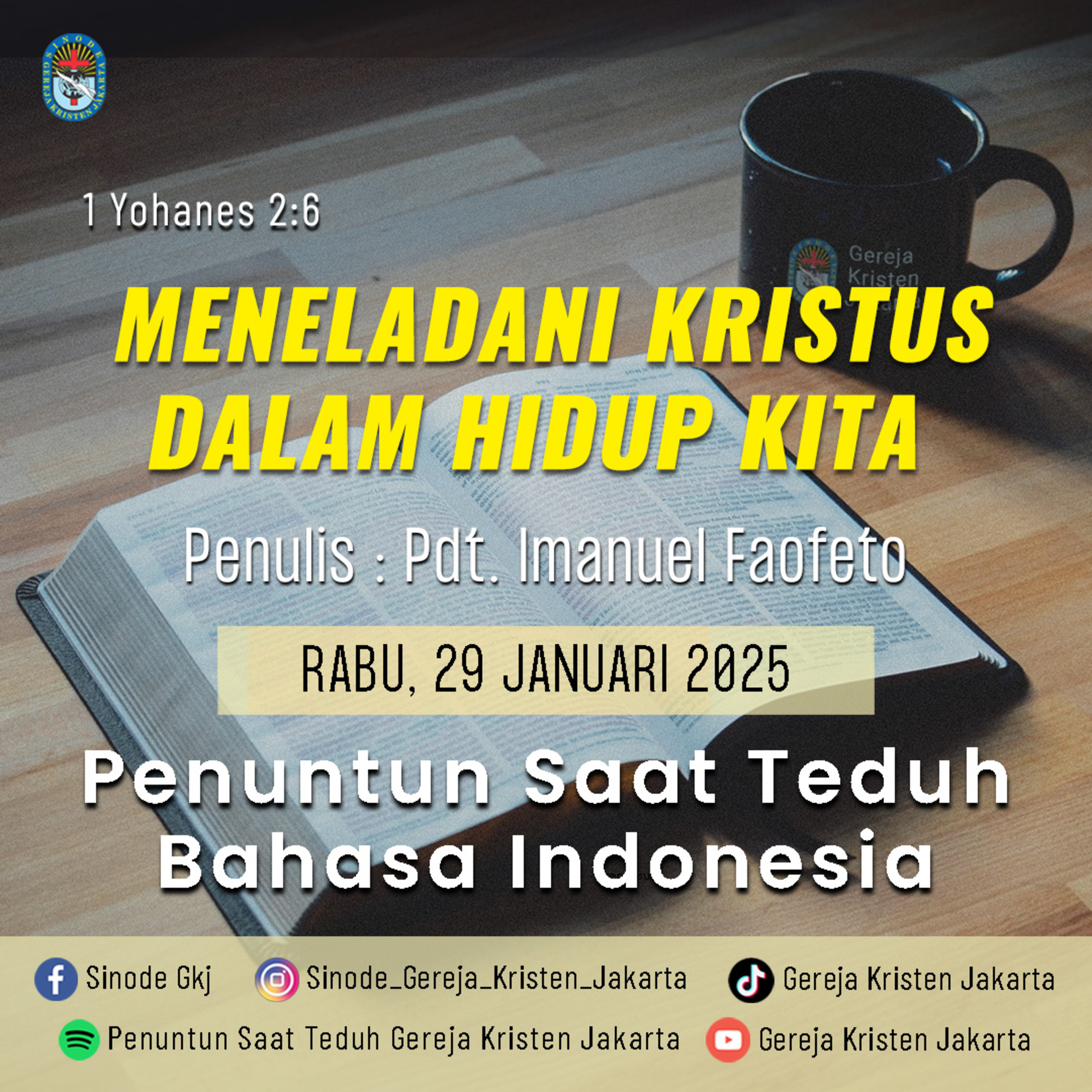Penuntun Saat Teduh Gereja Kristen Jakarta