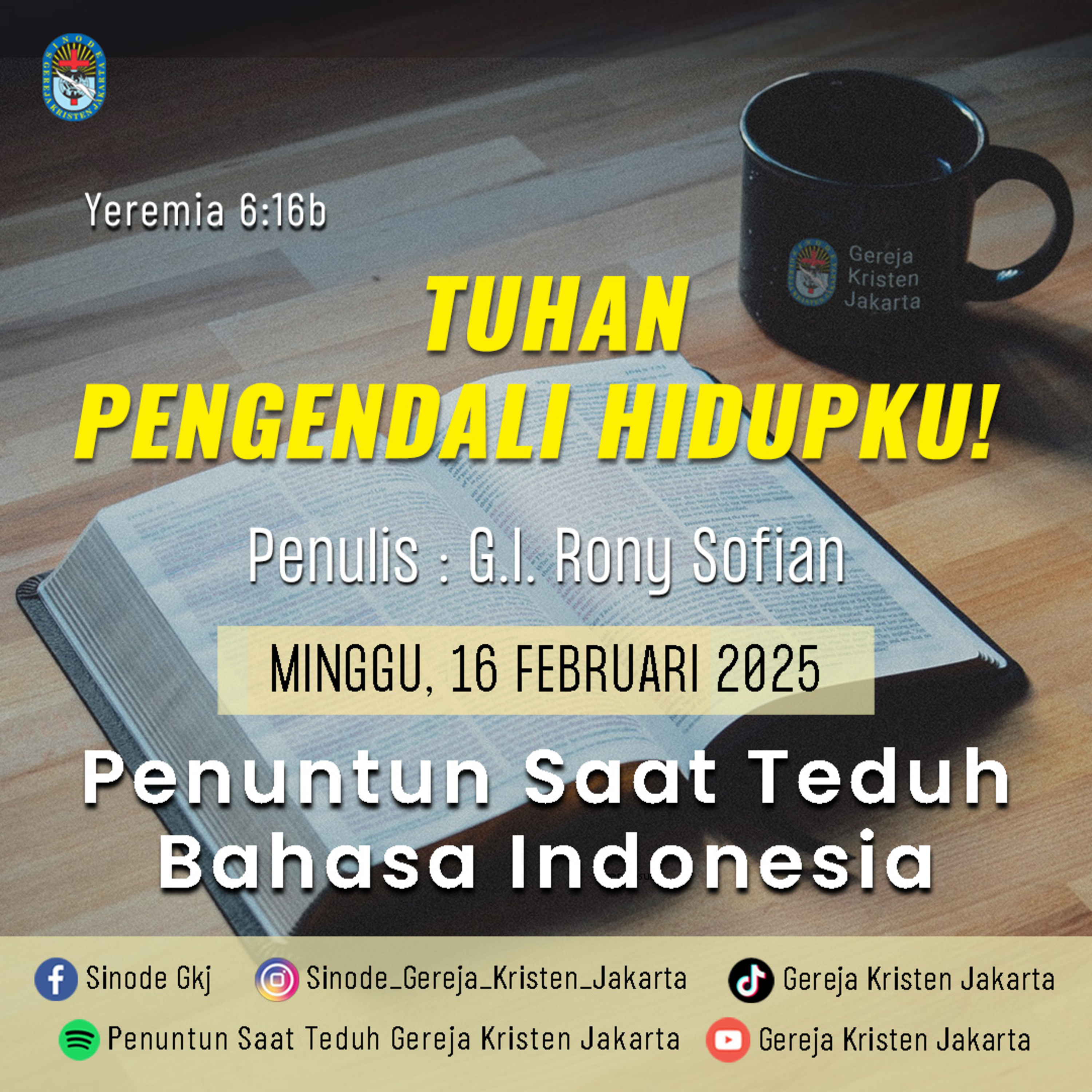 Penuntun Saat Teduh Gereja Kristen Jakarta