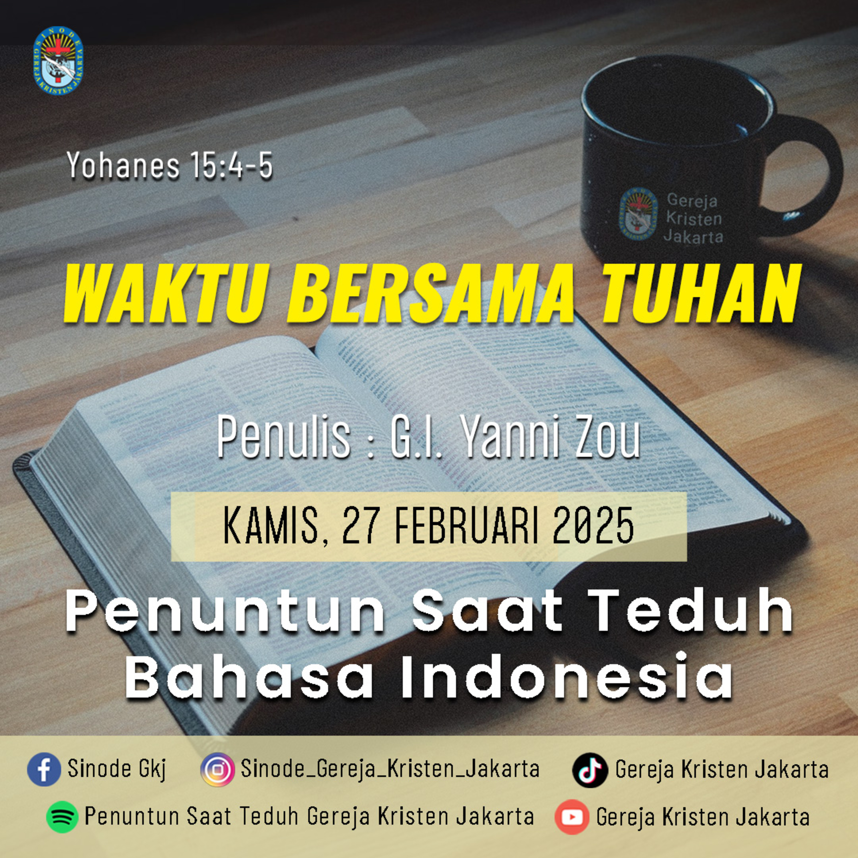 Penuntun Saat Teduh Gereja Kristen Jakarta