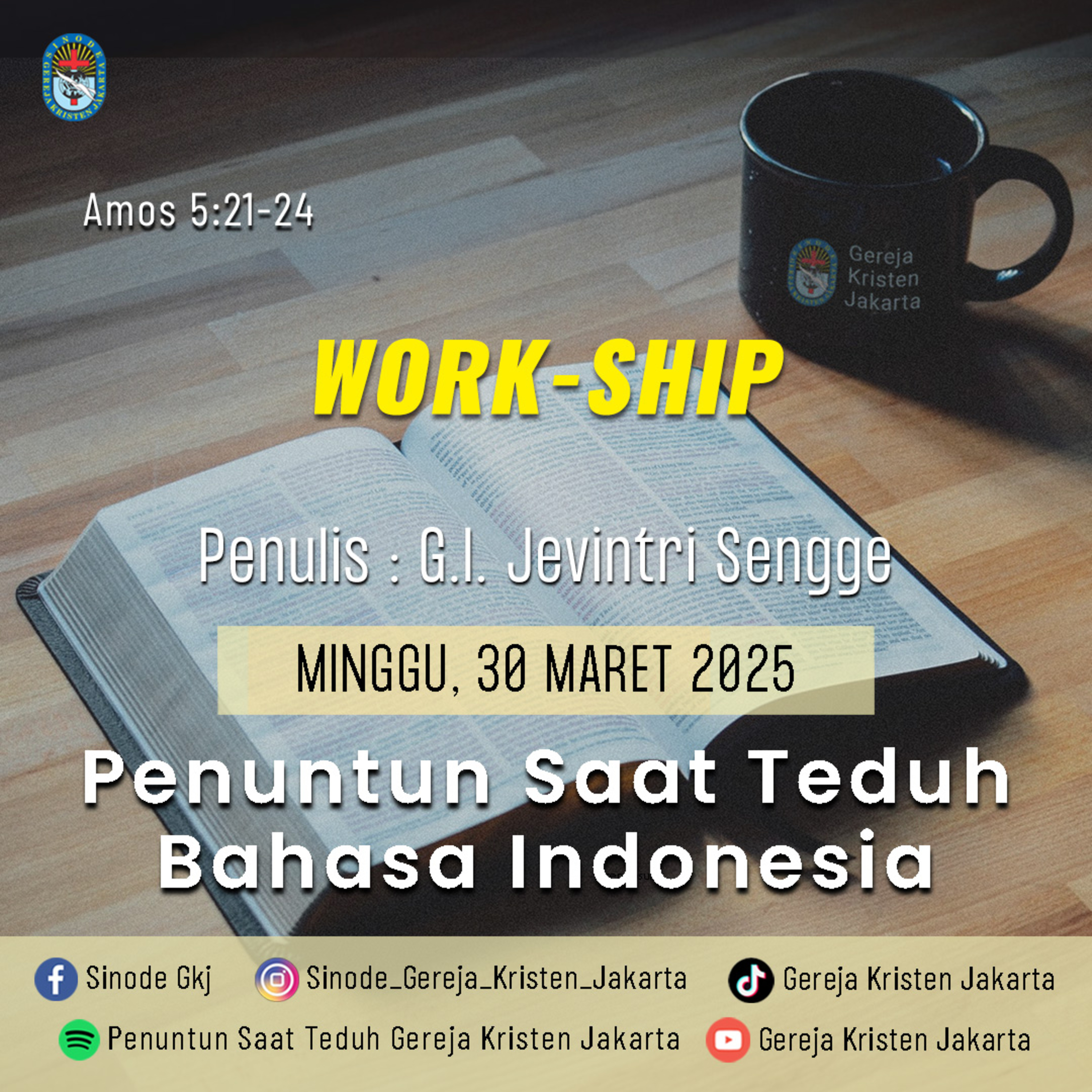 Penuntun Saat Teduh Gereja Kristen Jakarta