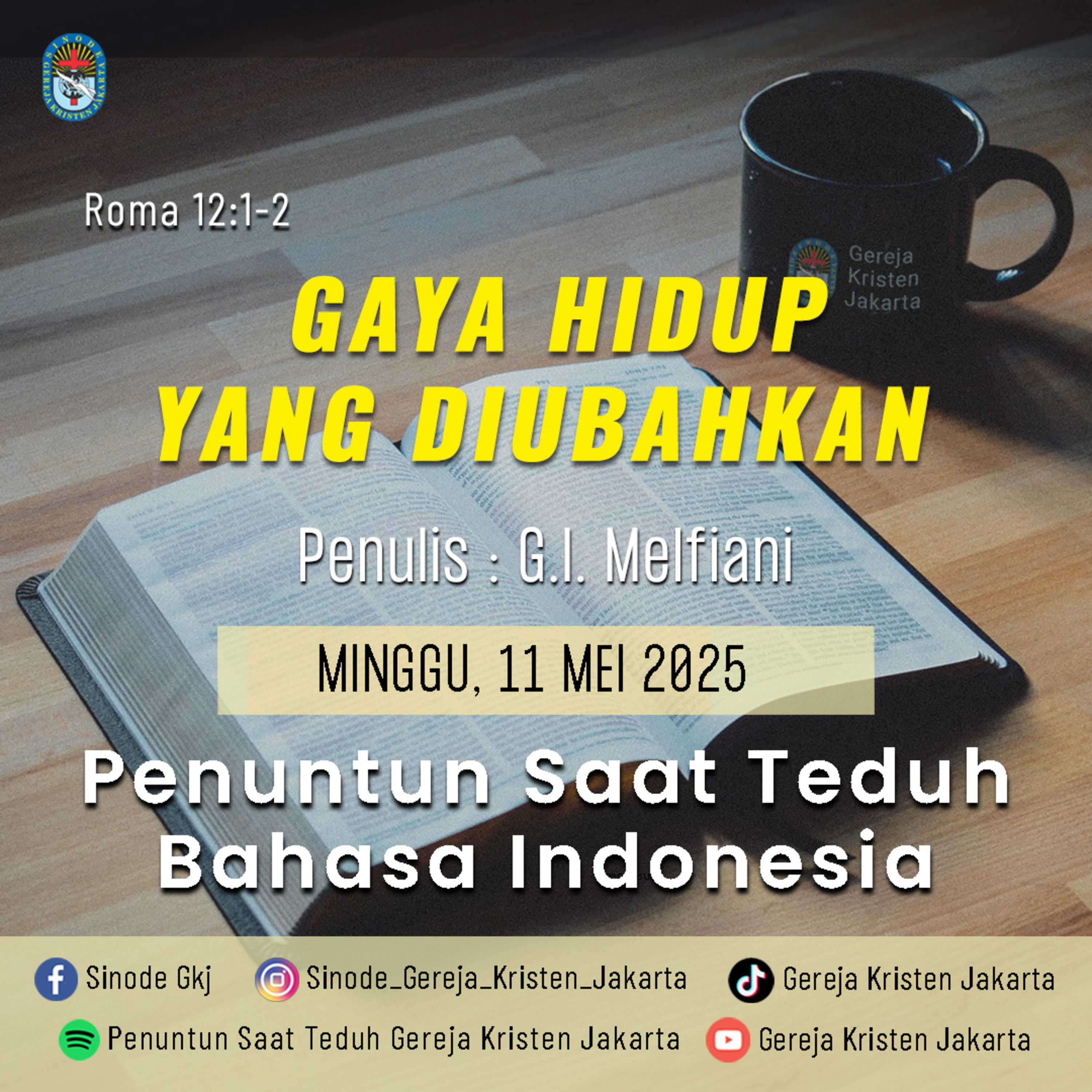 Penuntun Saat Teduh Gereja Kristen Jakarta