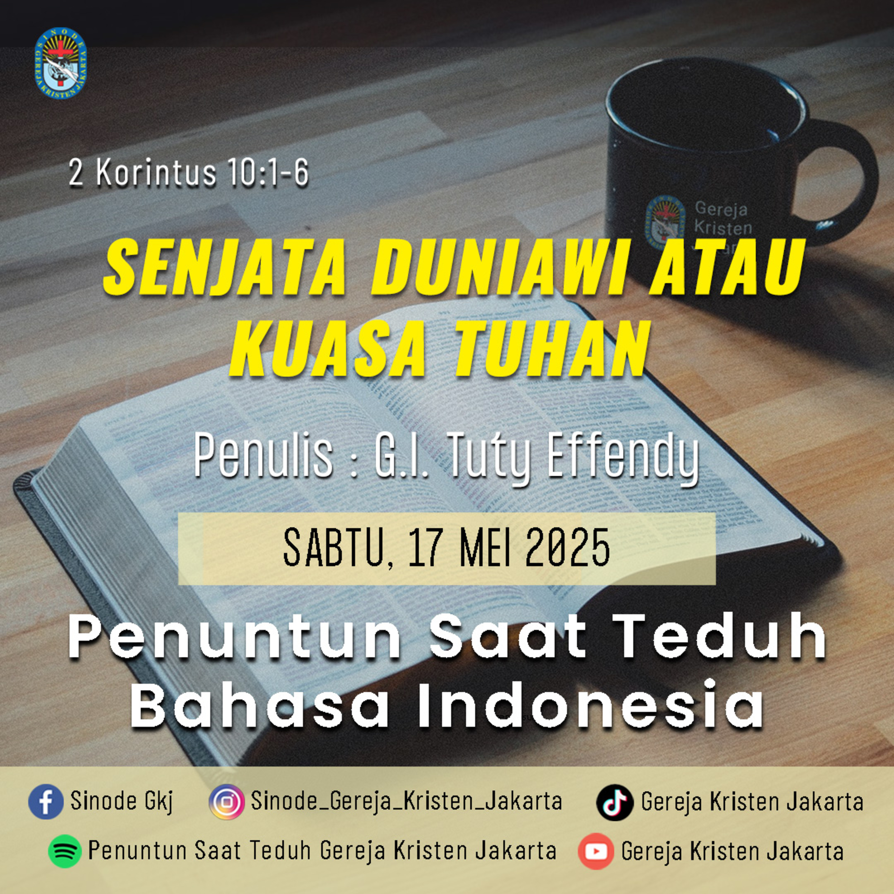 Penuntun Saat Teduh Gereja Kristen Jakarta