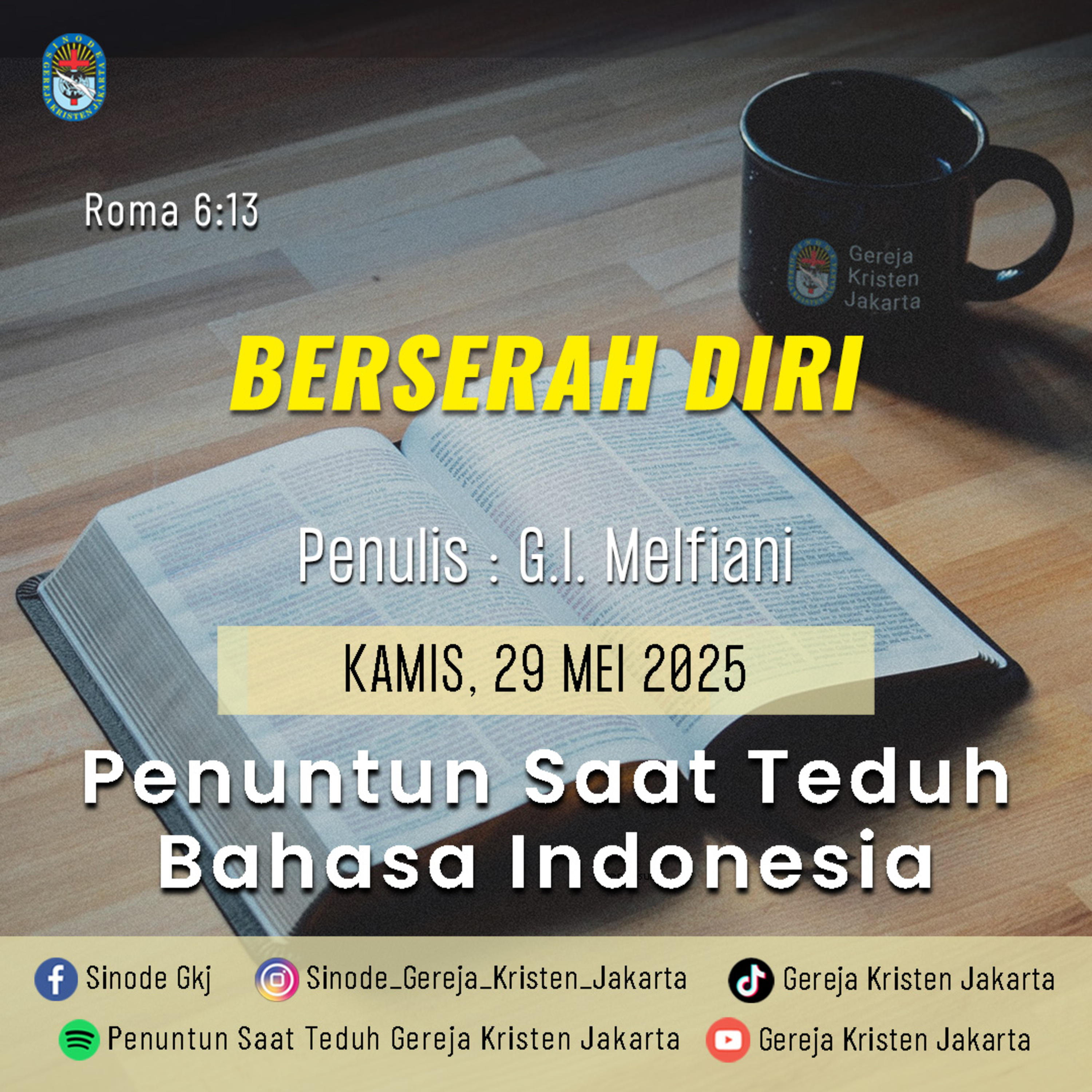 29-5-2025 - Berserah Diri (PST GKJ Bahasa Indonesia) episode artwork