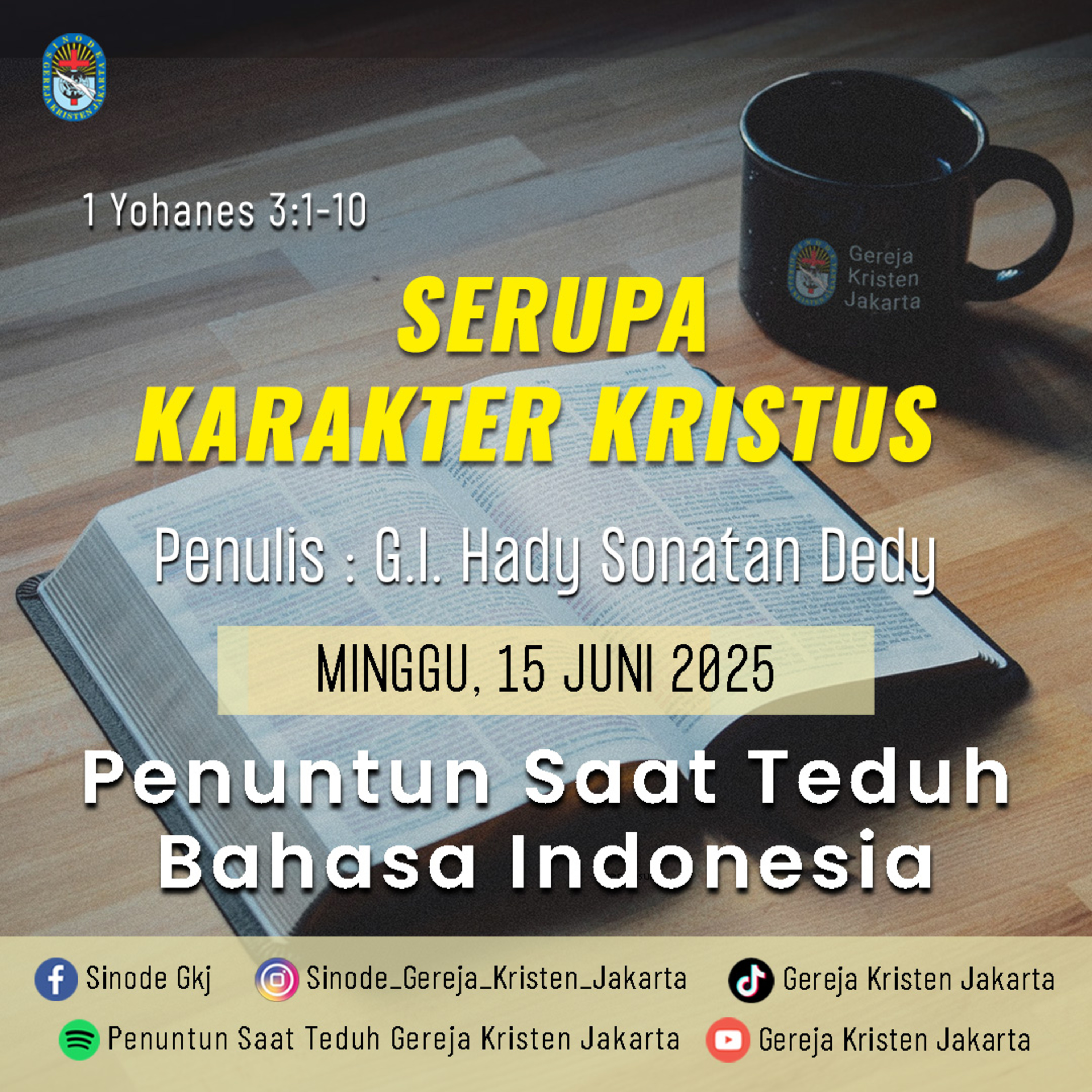 Penuntun Saat Teduh Gereja Kristen Jakarta