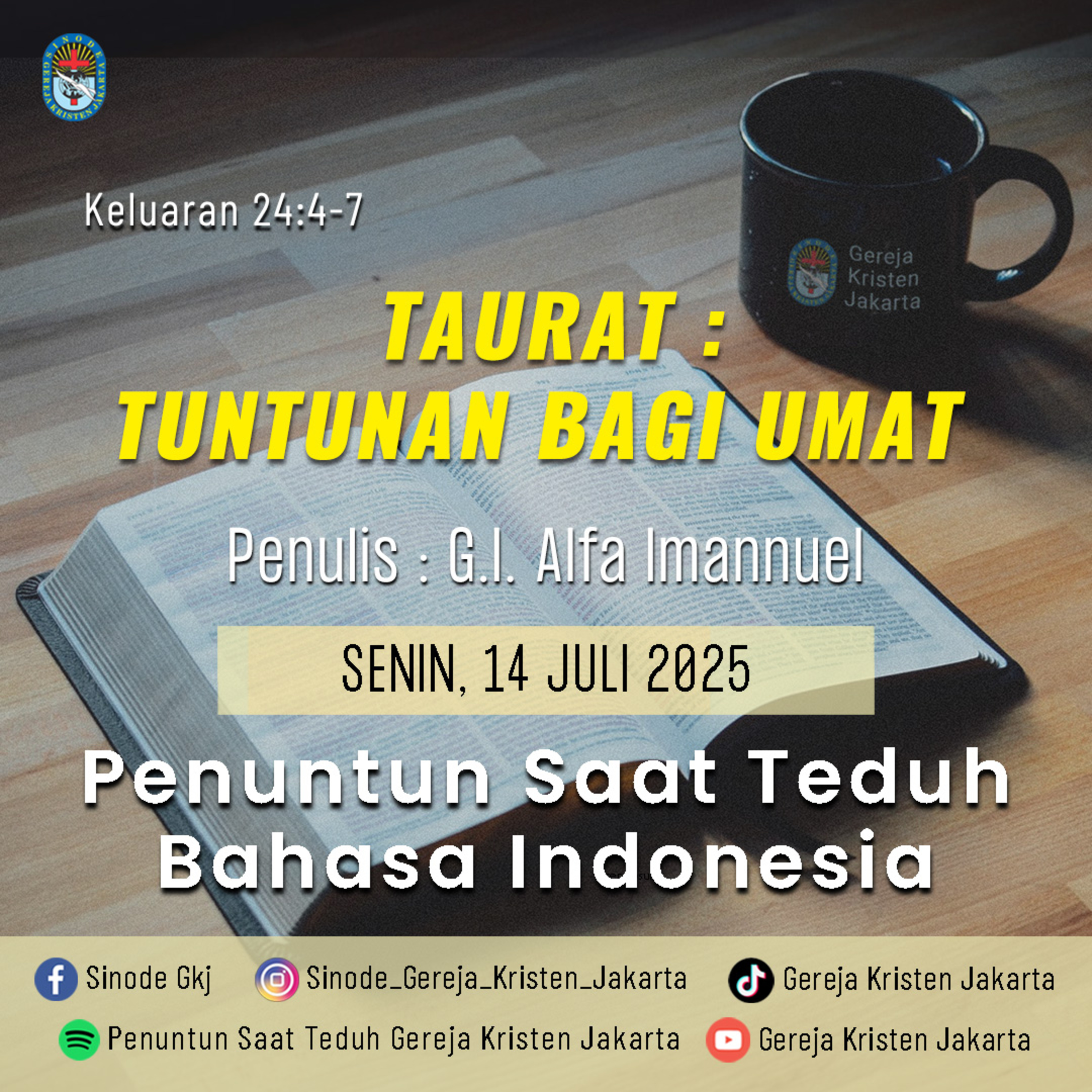 14-7-2025 - Hidup Dalam Terang Allah (PST GKJ Bahasa Indonesia) episode artwork