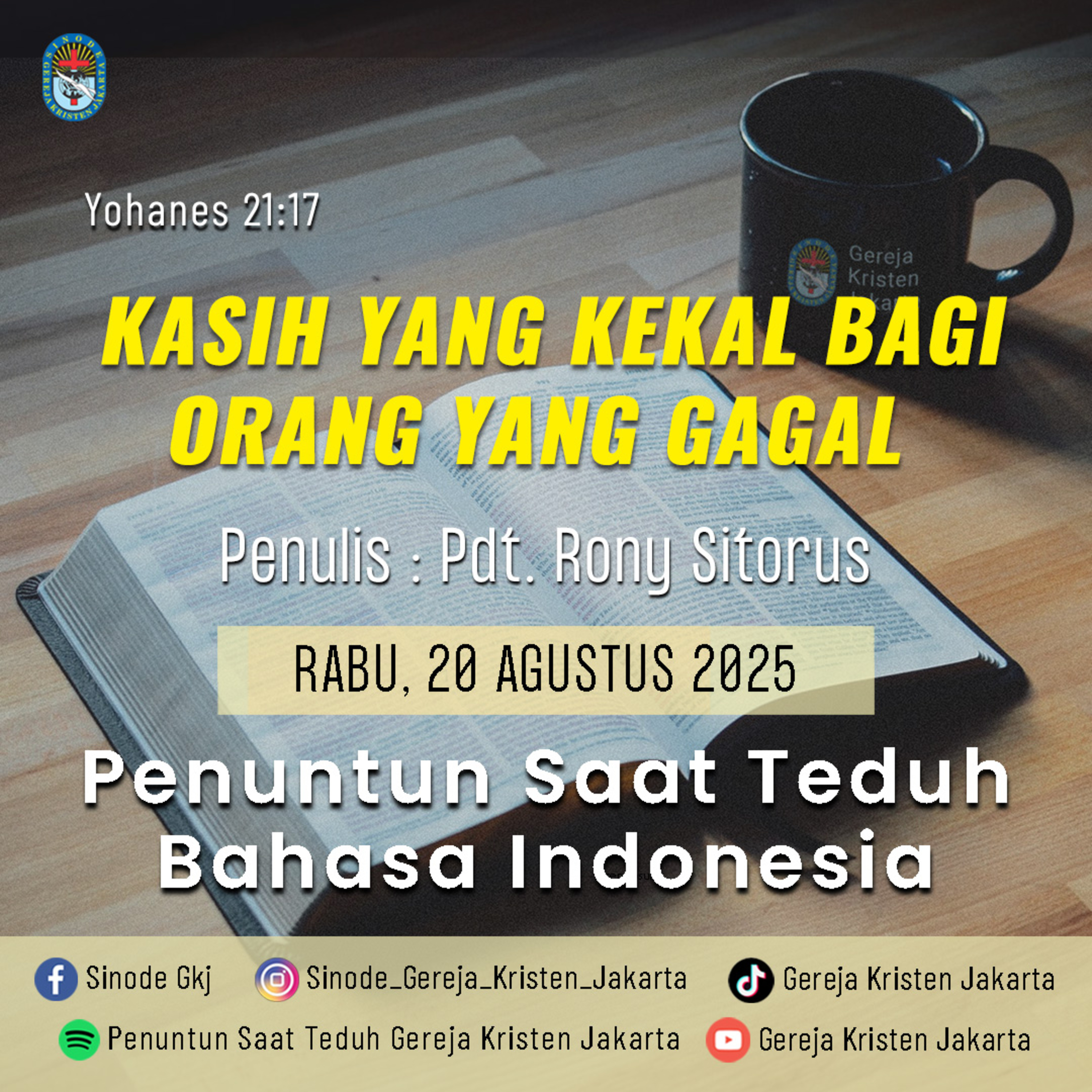 Penuntun Saat Teduh Gereja Kristen Jakarta