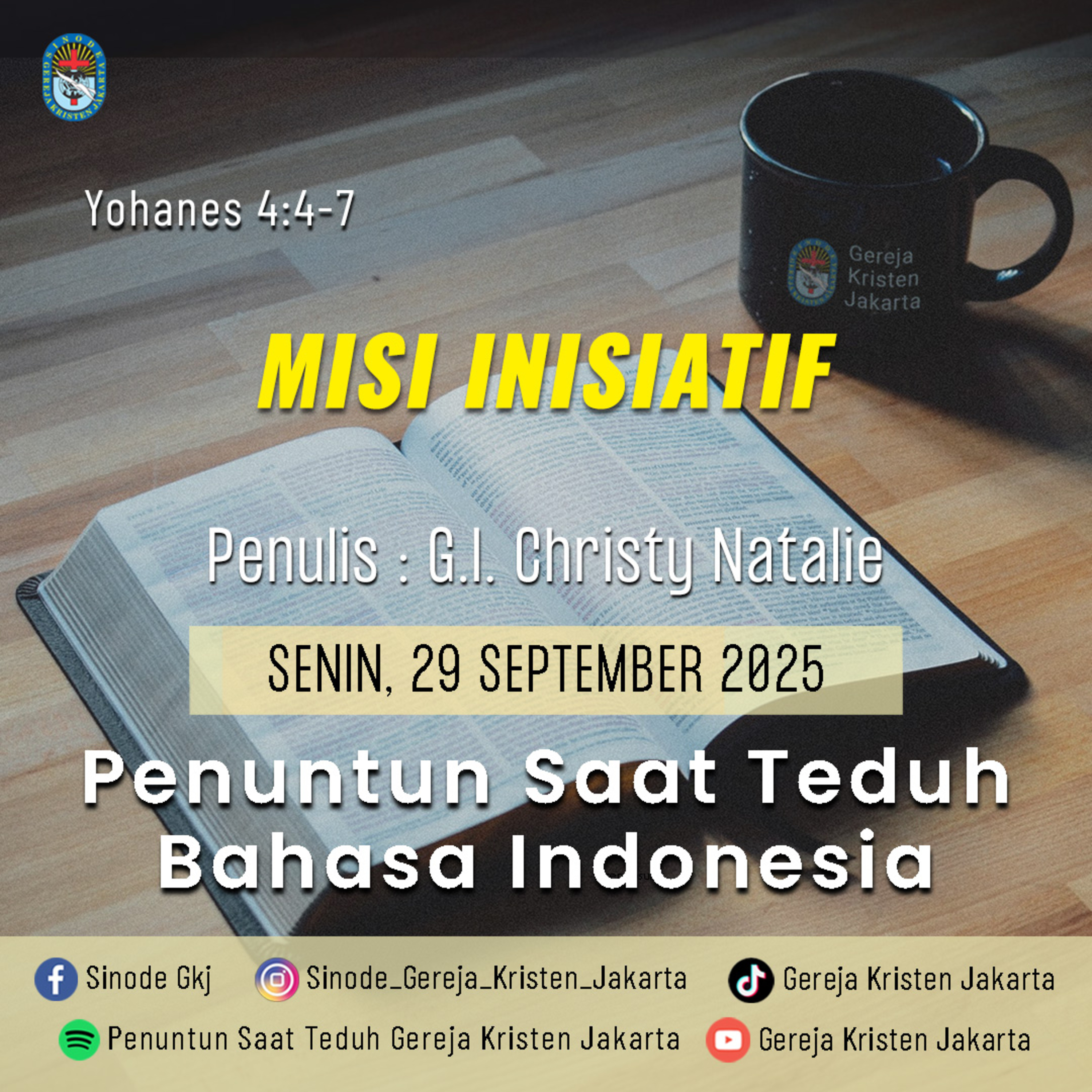 29-9-2025 - Misi Inisiatif (PST GKJ Bahasa Indonesia) episode artwork