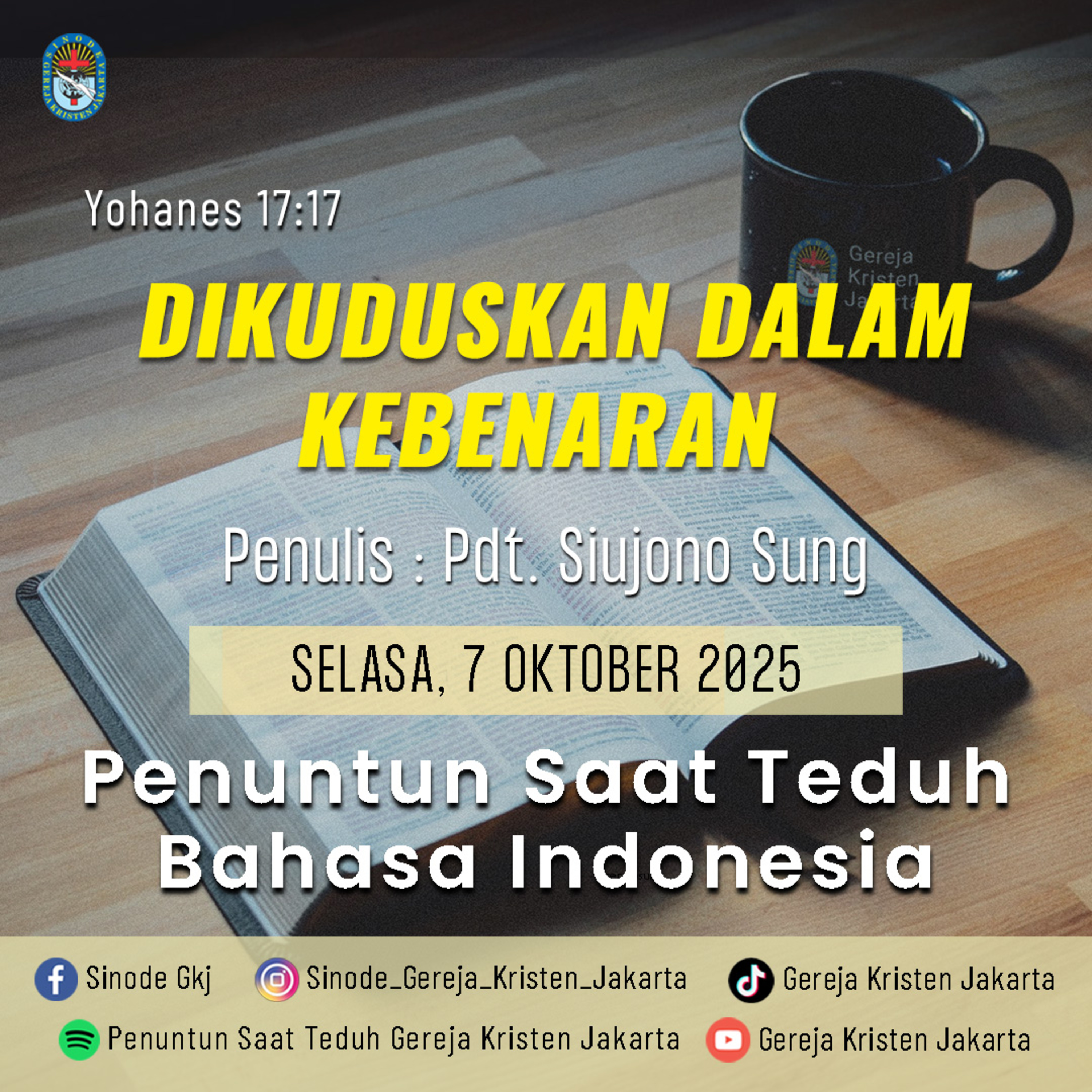 Penuntun Saat Teduh Gereja Kristen Jakarta