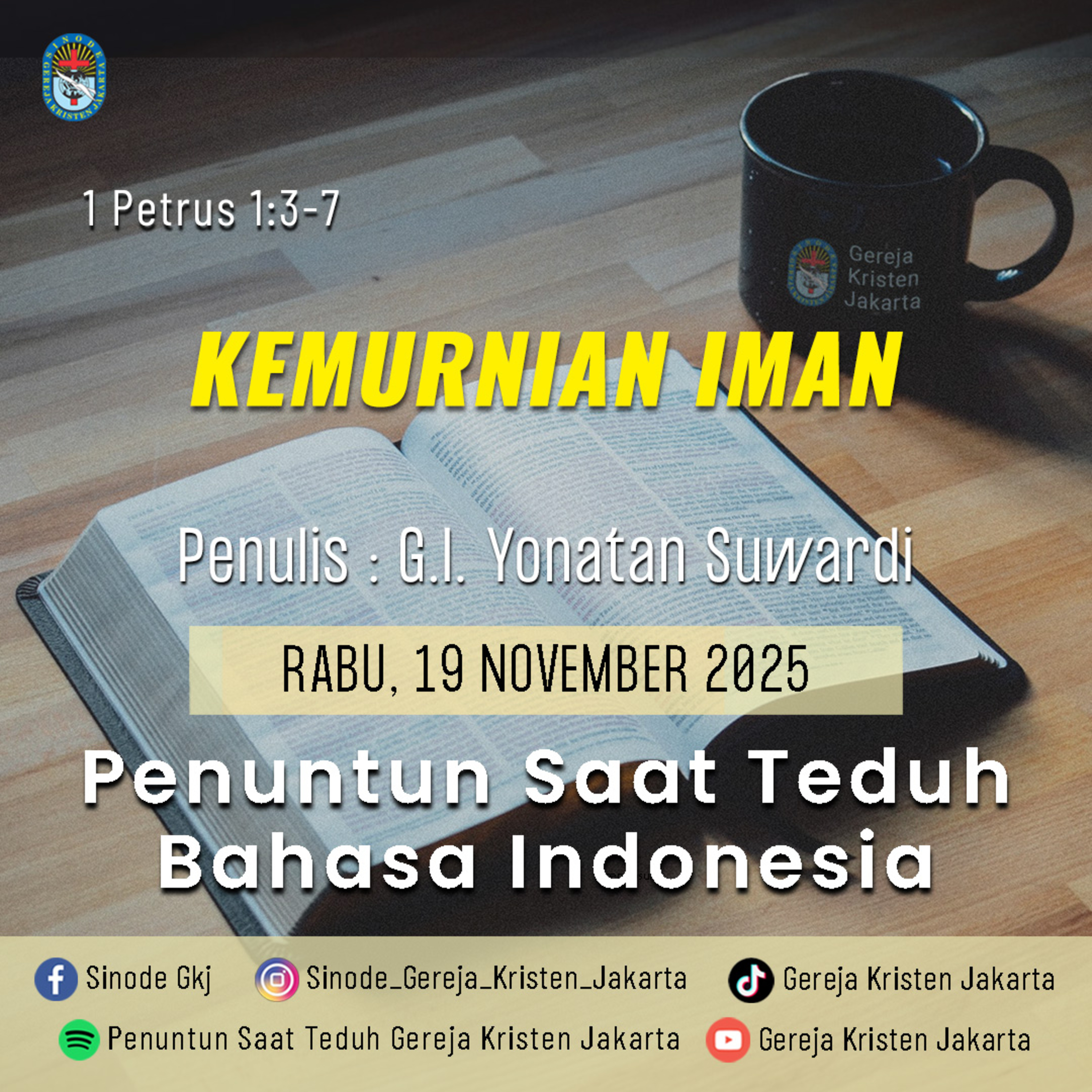 19-11-2025 - Kemurnian Iman (PST GKJ Bahasa Indonesia) episode artwork