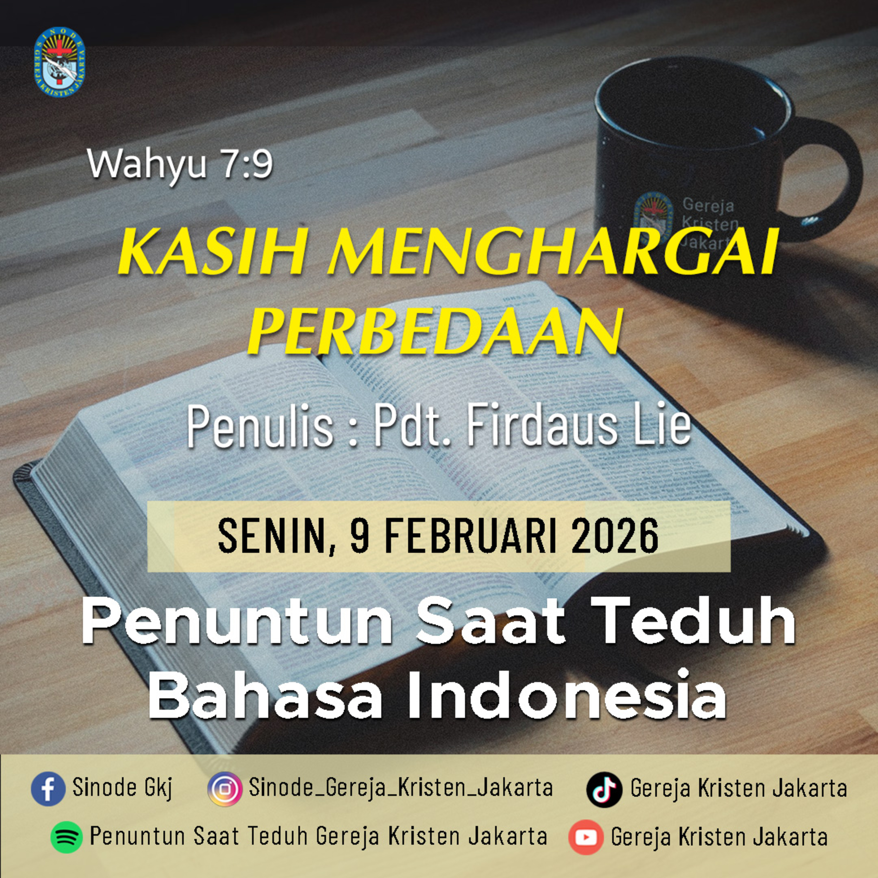 Penuntun Saat Teduh Gereja Kristen Jakarta