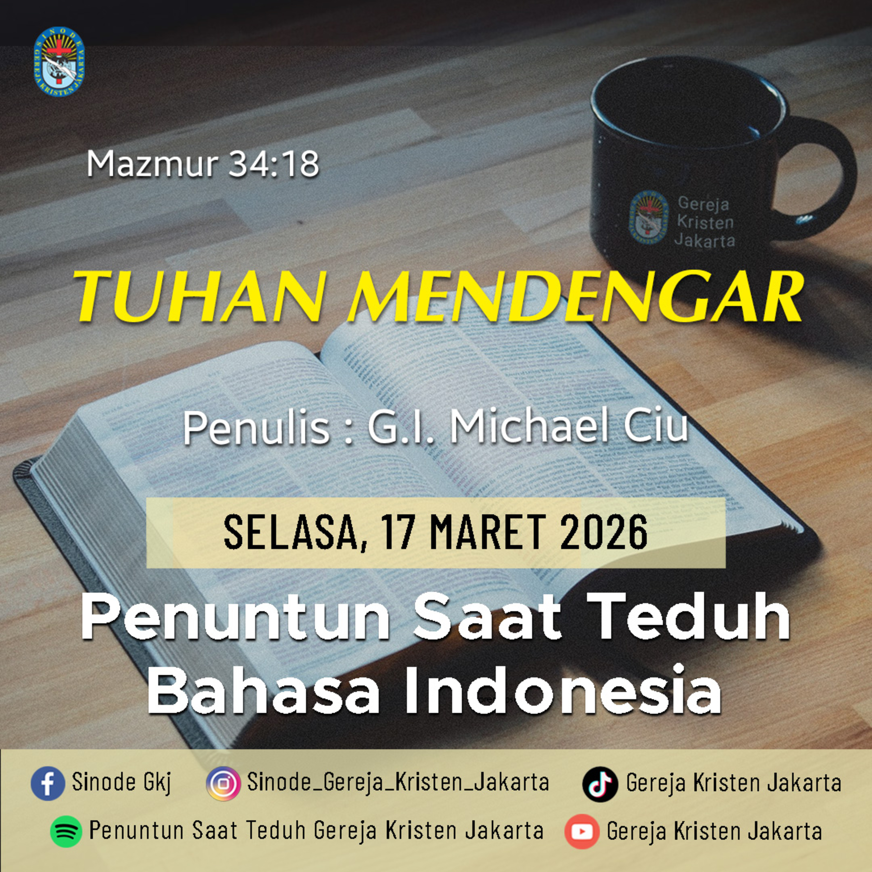 17-3-2026 - Tuhan Mendengar (PST GKJ Bahasa Indonesia) episode artwork