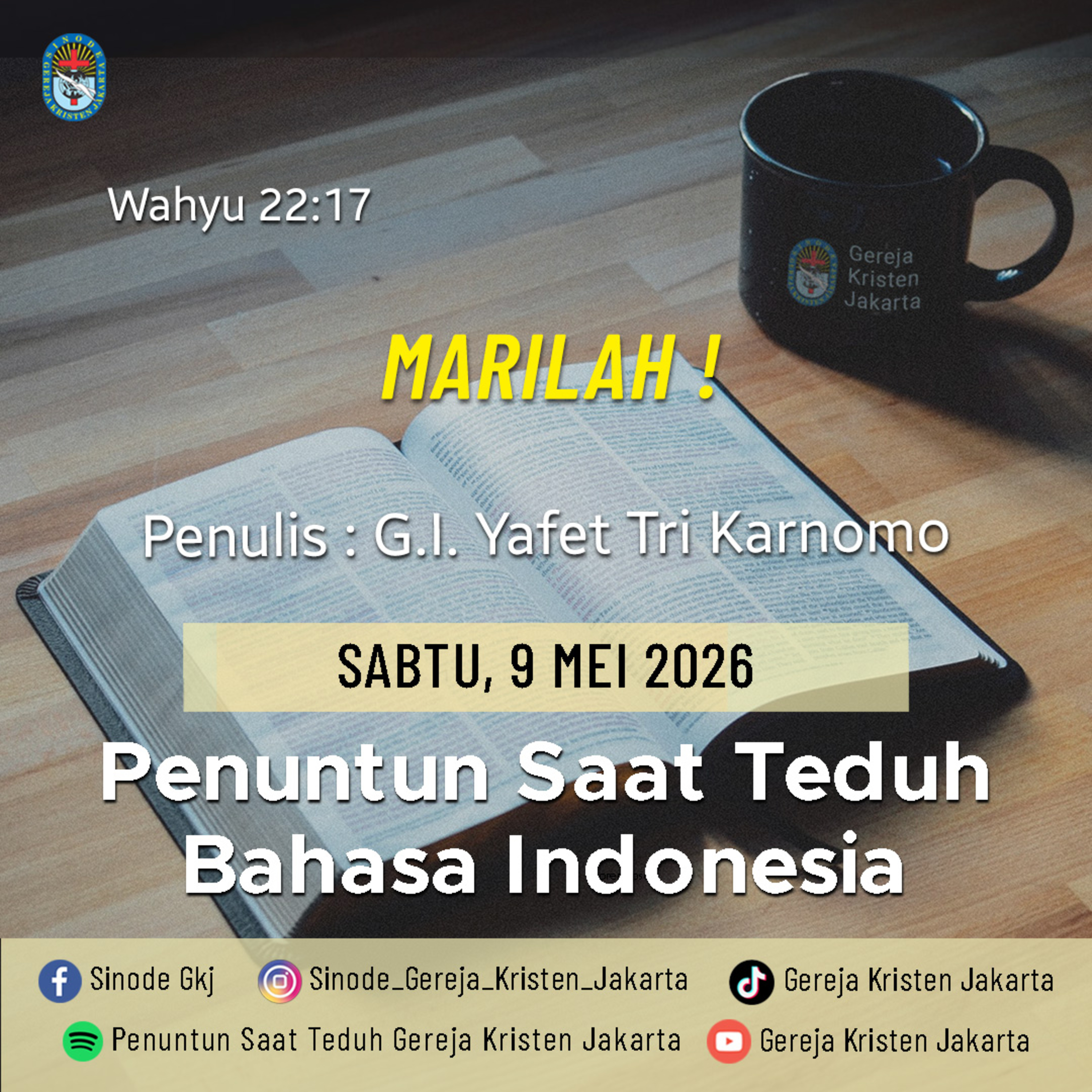 9-5-2026 - Marilah! (PST GKJ Bahasa Indonesia) episode artwork