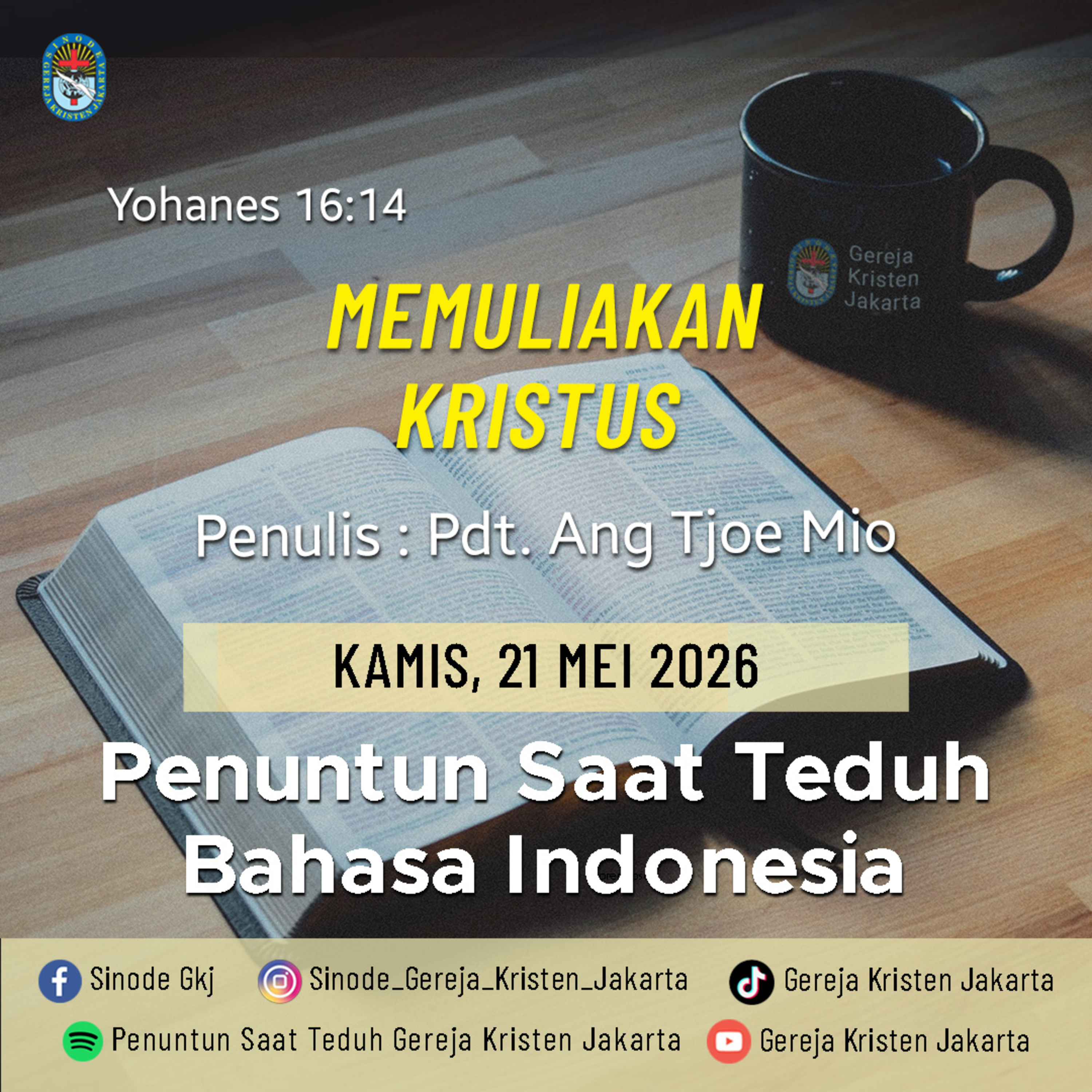 21-5-2026 - Memuliakan Kristus (PST GKJ Bahasa Indonesia) episode artwork