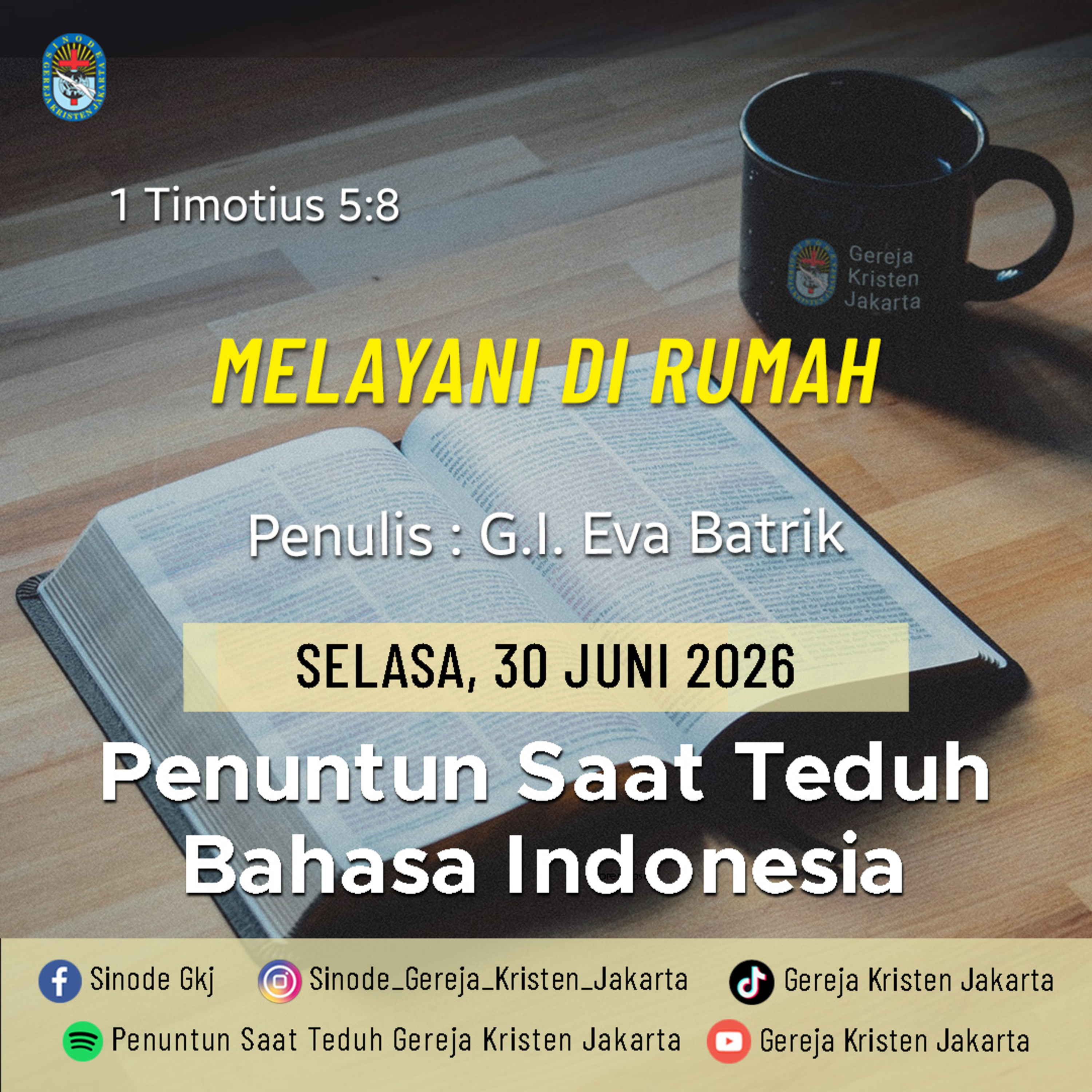 30-6-2026 - Melayani Di Rumah (PST GKJ Bahasa Indonesia) episode artwork