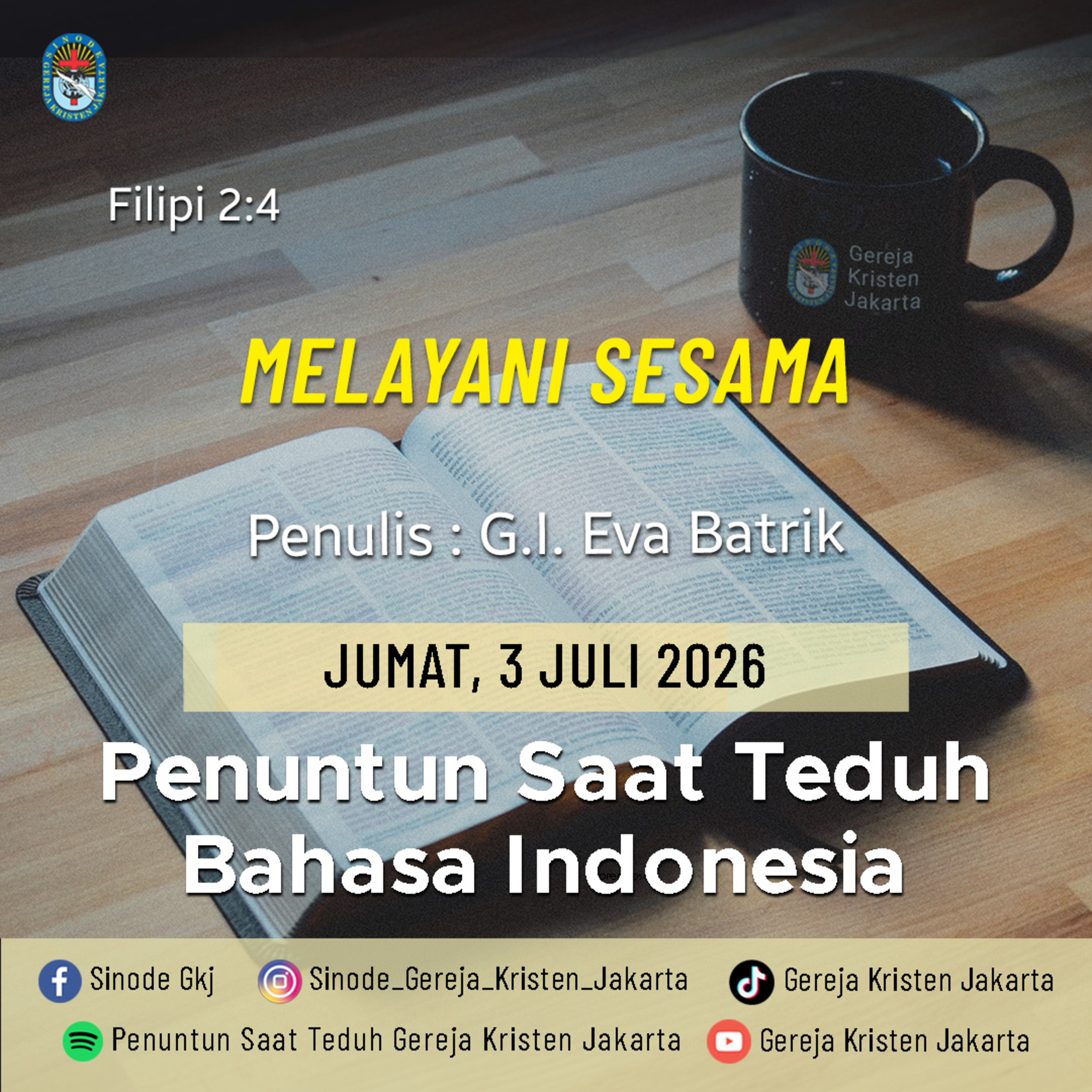 3-7-2026 - Melayani Sesama (PST GKJ Bahasa Indonesia) episode artwork