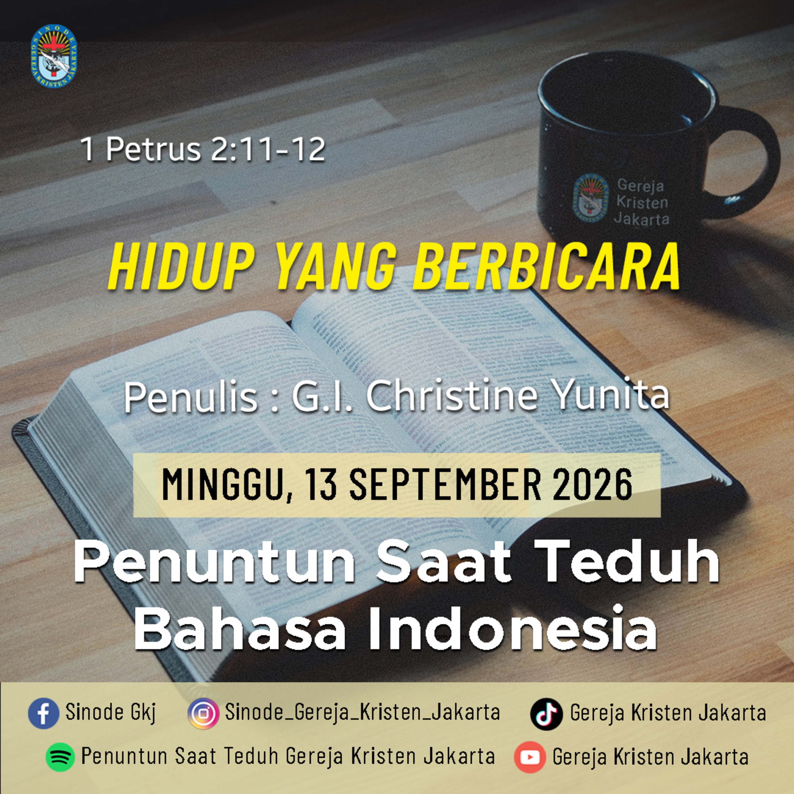 Hidup Yang Berbicara - 13-9-2026 - Penuntun Saat Teduh Bahasa Indonesia episode artwork