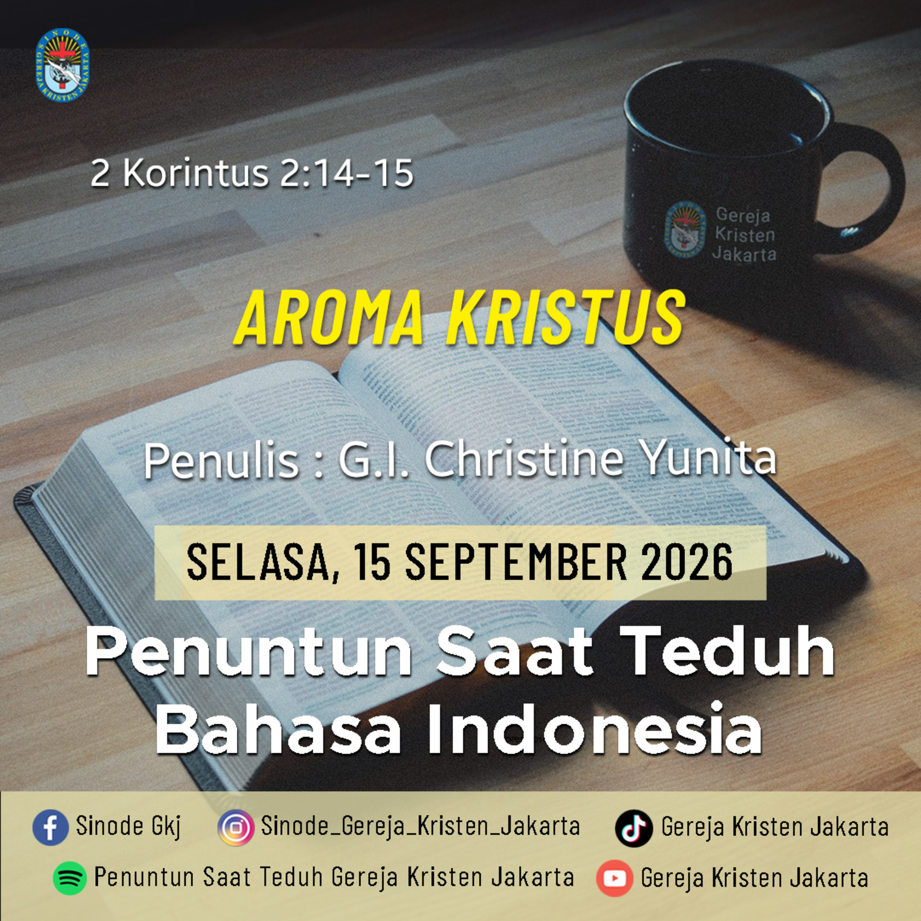 Aroma Kristus - 15-9-2026 - Penuntun Saat Teduh Bahasa Indonesia episode artwork