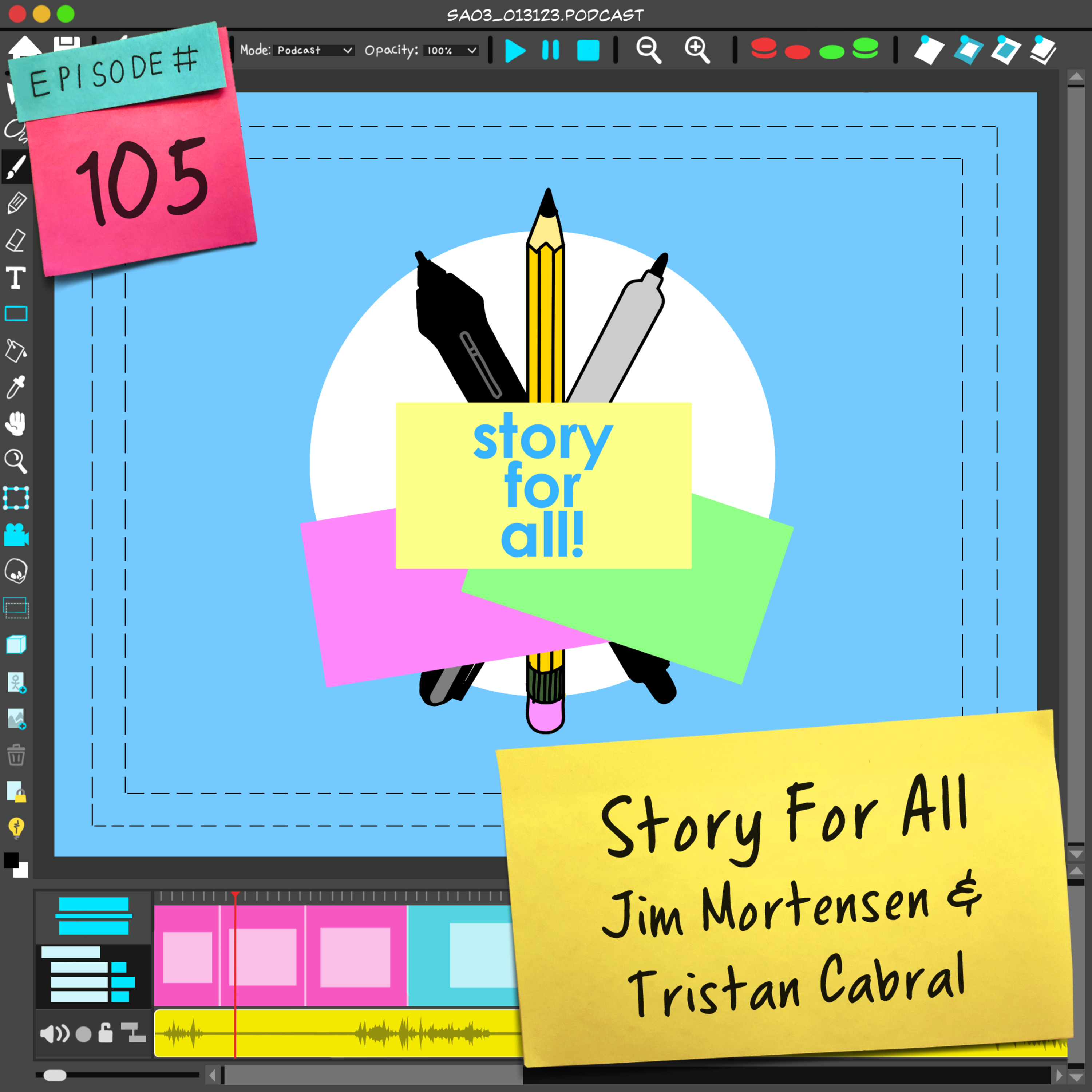 105 Straight Ahead w/ Story For All: Free 1:1 mentorships for BIPOC artists episode artwork