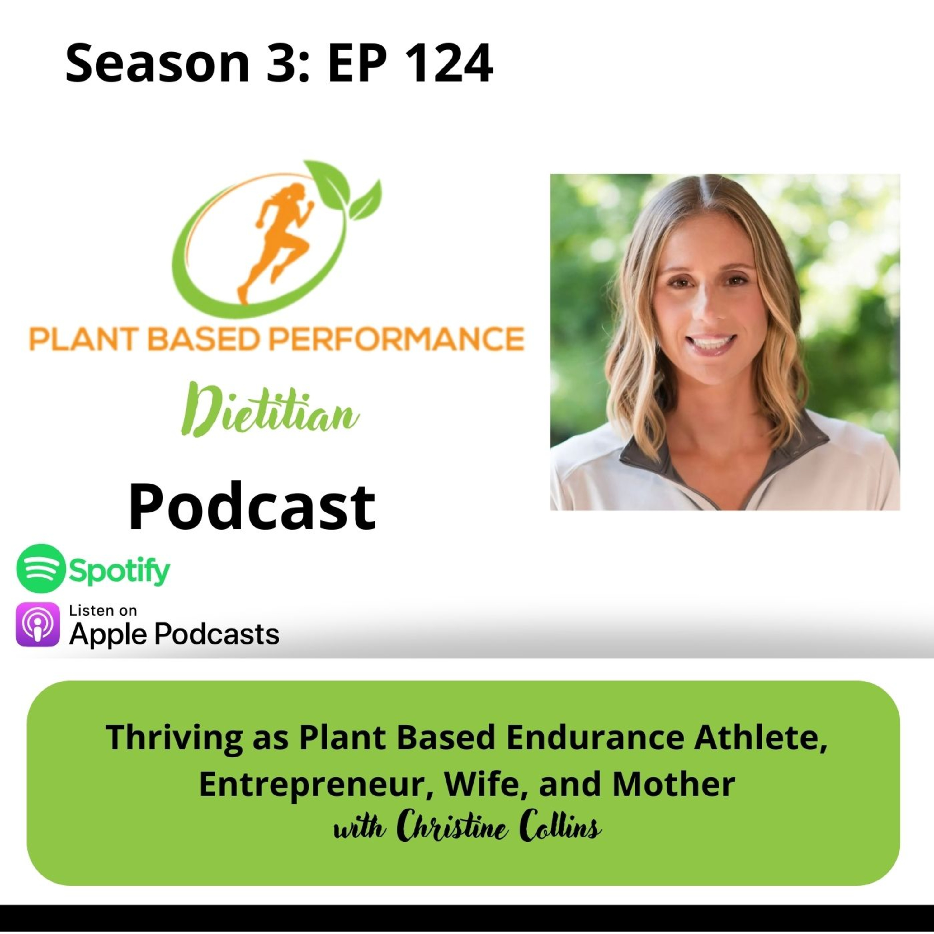 Episode 124: Thriving as a Plant Based Endurance Athlete, Entrepreneur, Wife, and Mother with Christina Collins